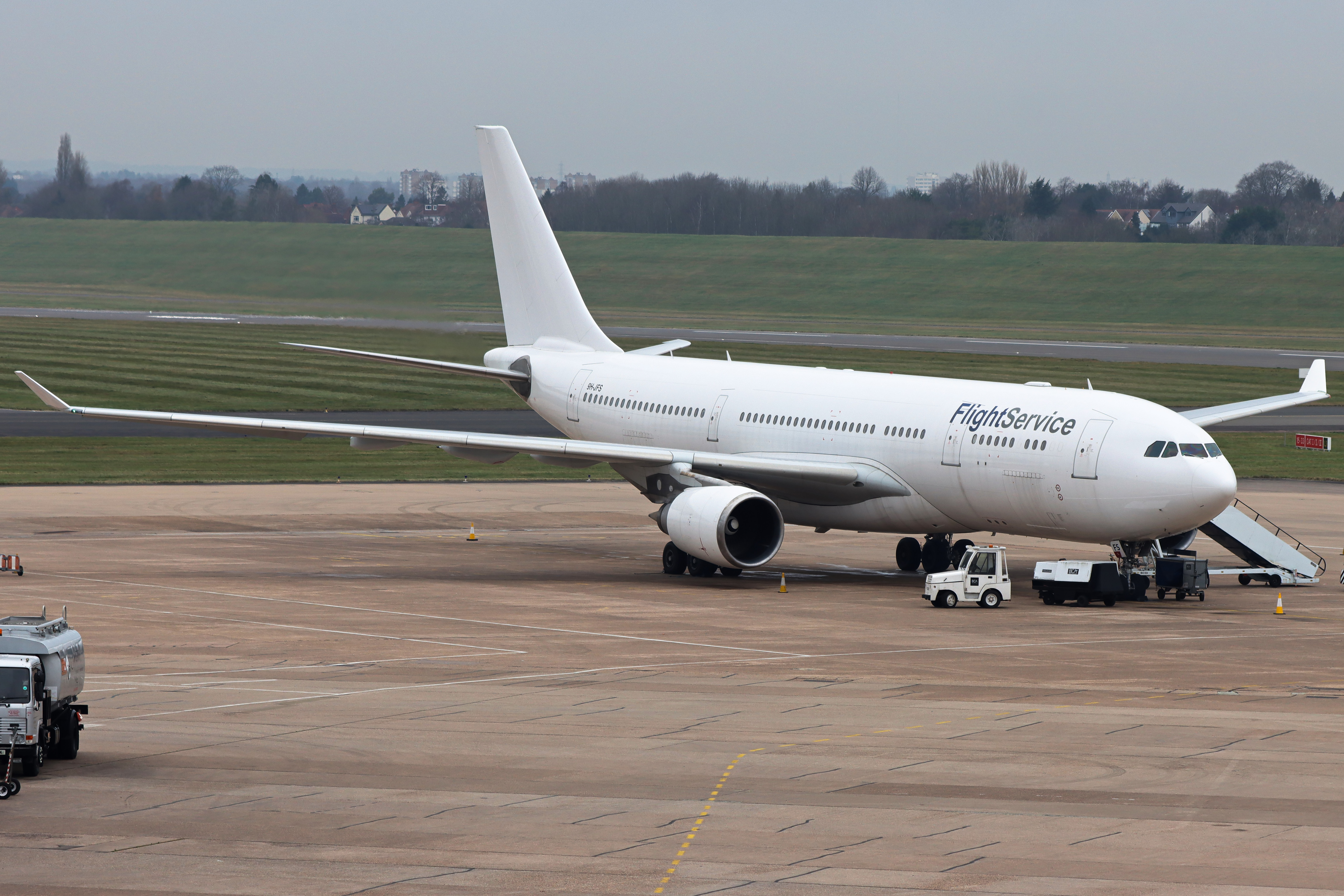 Full size: AELF FlightService (Maleth Aero) Airbus A330-200 9H-JFS at Birmingham Airport
