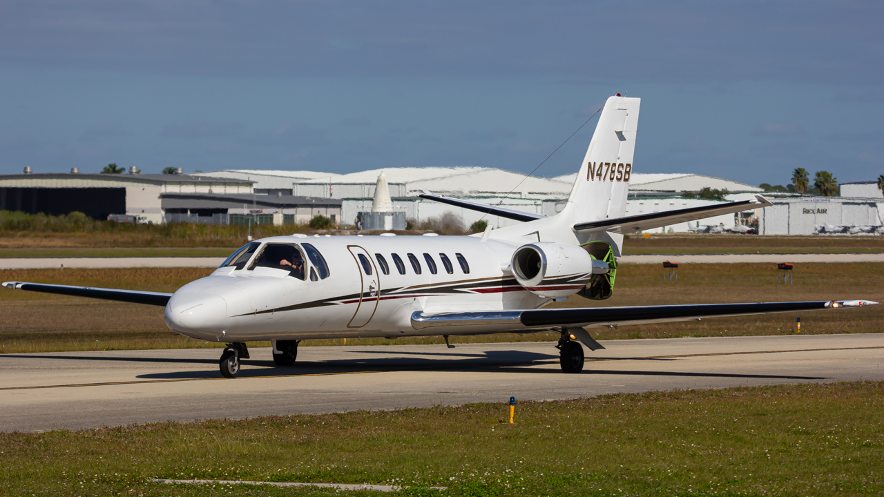 Full size: PRIVATE Cessna Citation 560 Ultra N478SB at Naples Municipal Airport