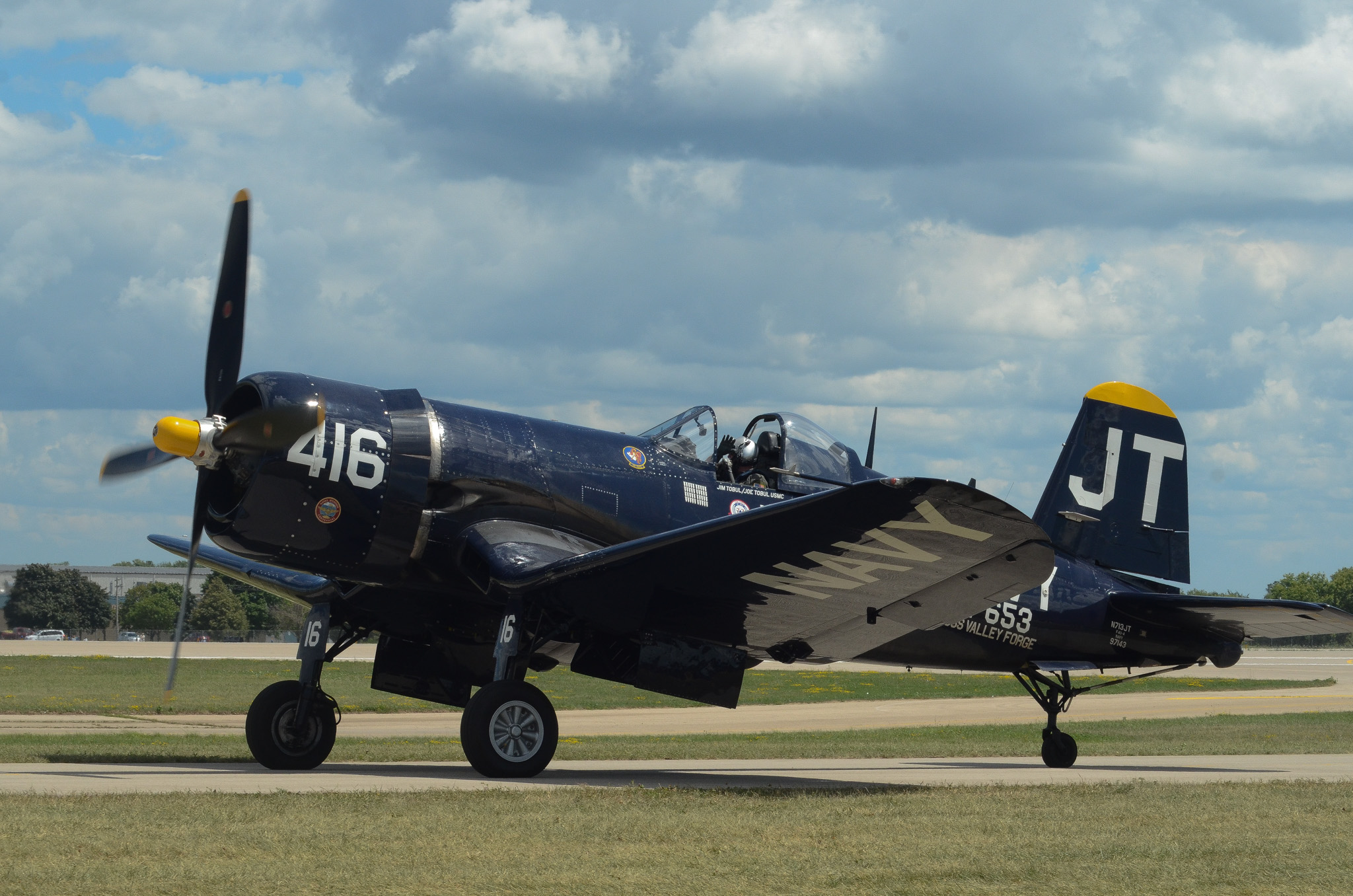Full size: PRIVATE Chance Vought F4U-4 Corsair N713JT at Wittman Regional Airport