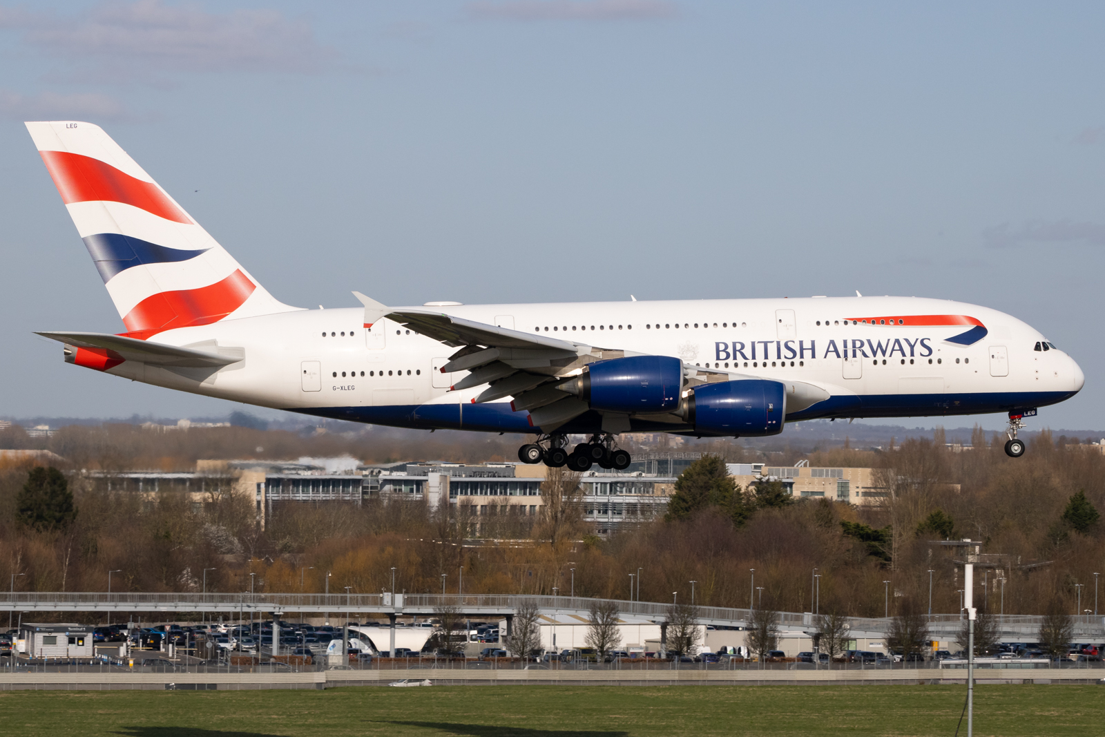 Full size: British Airways Airbus A380-800 G-XLEG at London Heathrow International Airport