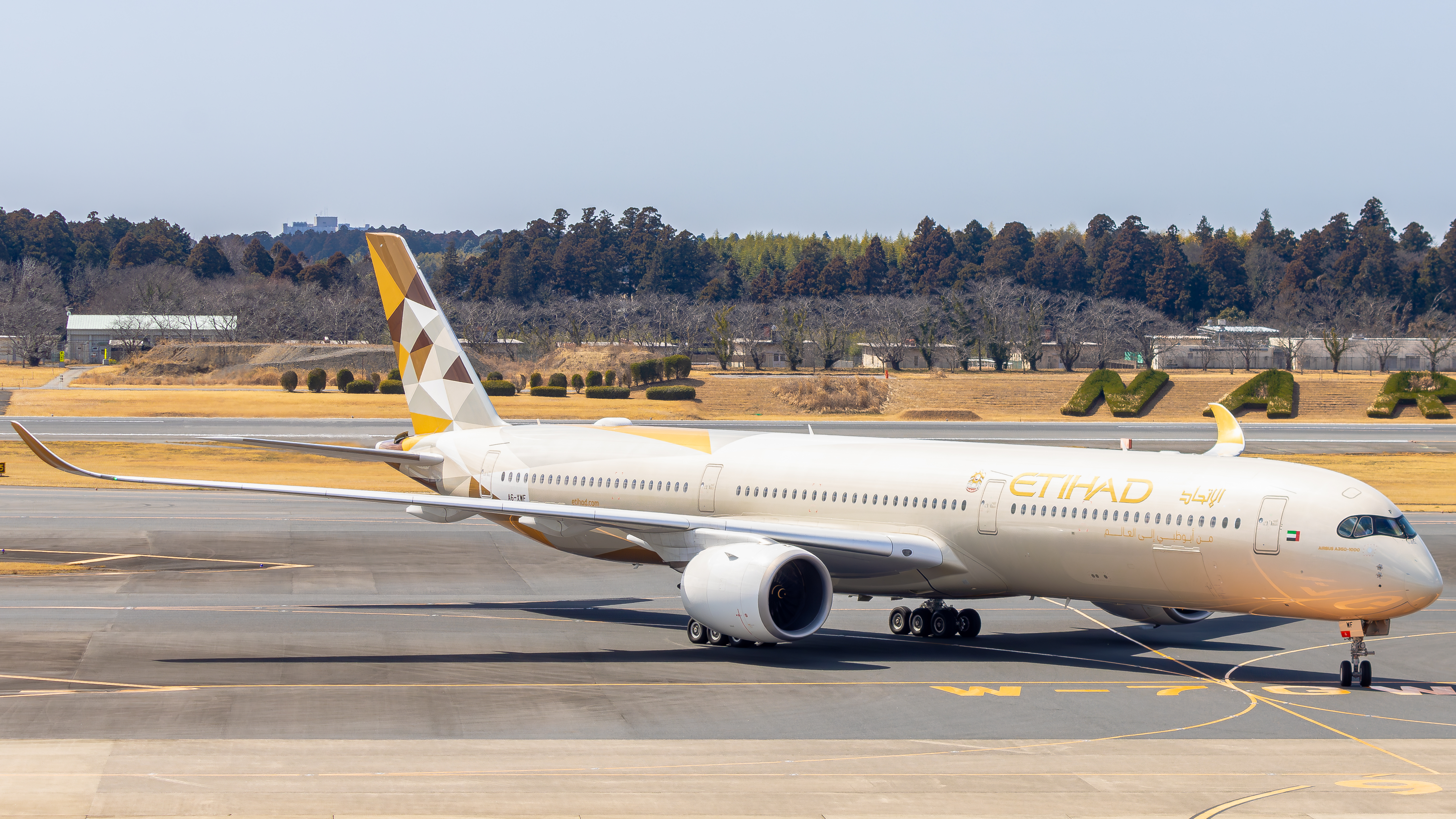 Full size: Etihad Airways Airbus A350-1000 A6-XWF at Tokyo-Narita International Airport