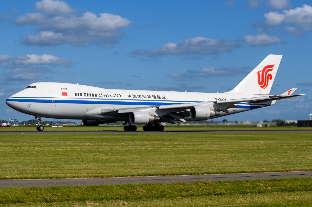 Full size: Air China Cargo Boeing 747-400F B-2475 at Amsterdam Schiphol Airport