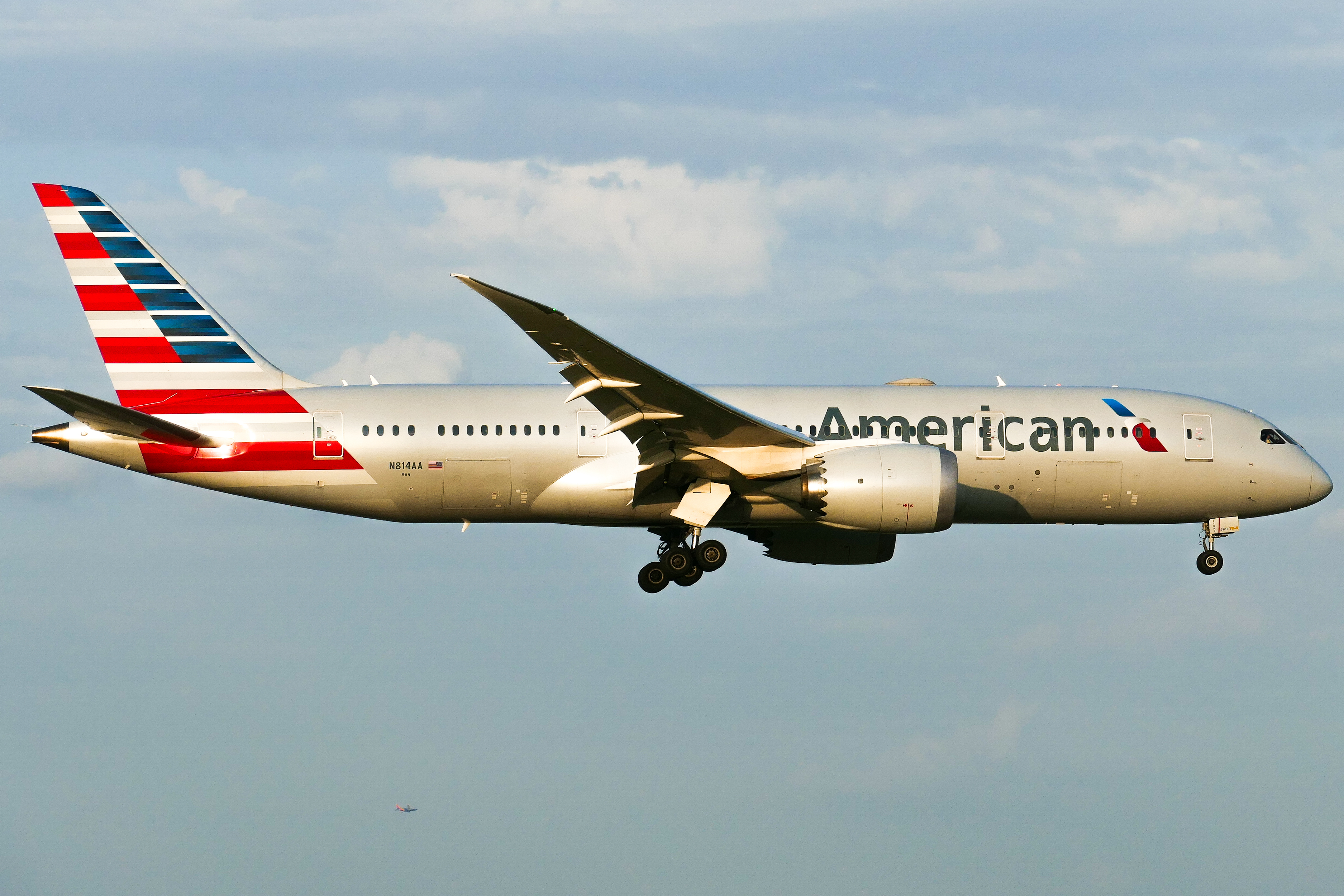Full size: American Airlines Boeing 787-8 N814AA at Dallas-Fort Worth International Airport