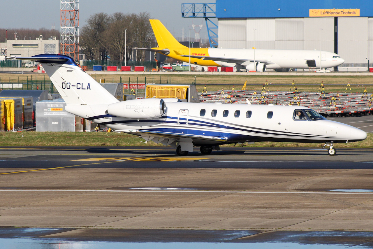 Full size: PRIVATE Cessna Citation CJ4 OO-CLA at Brussels Airport