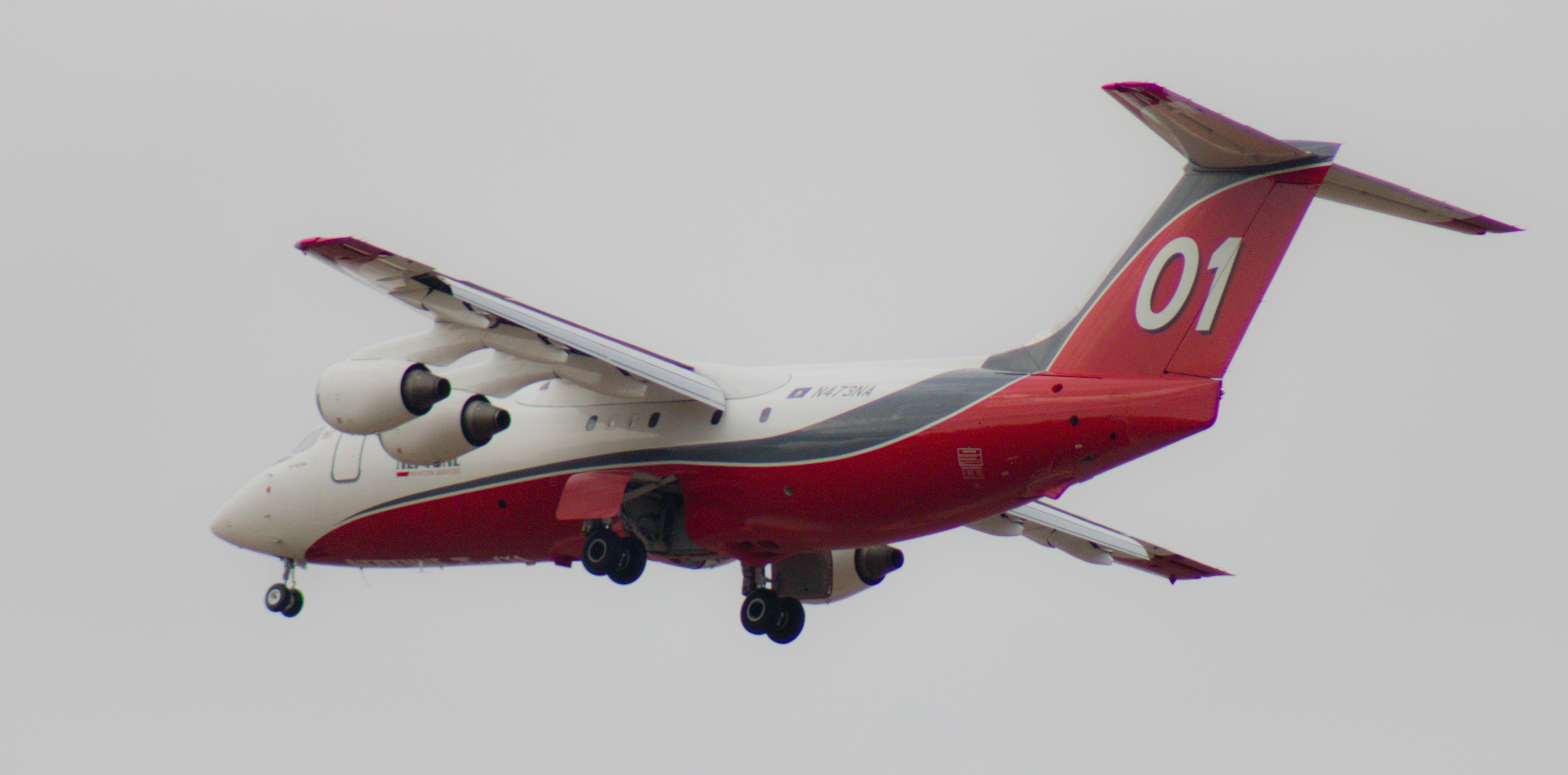 Full size: Neptune Aviation BAE146 N473NA at Boise Air Terminal/Gowen Field