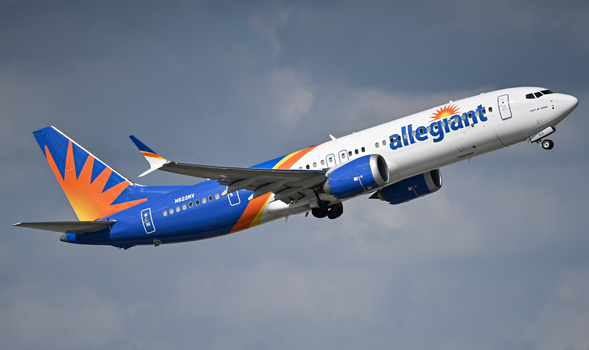 Full size: Allegiant Air Boeing 737 MAX 8 N822NV at Fort Lauderdale/Hollywood International Airport