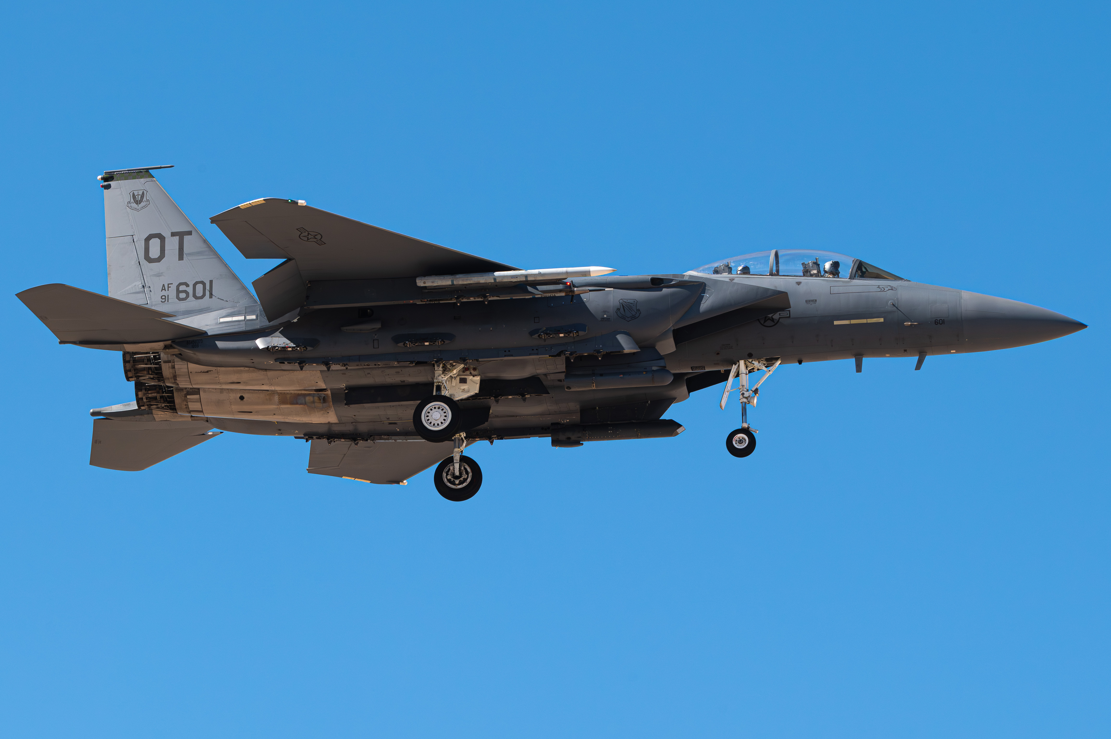 Full size: USAF - United States Air Force McDonnell Douglas F-15E Strike Eagle 91-0601 at Nellis Air Force Base