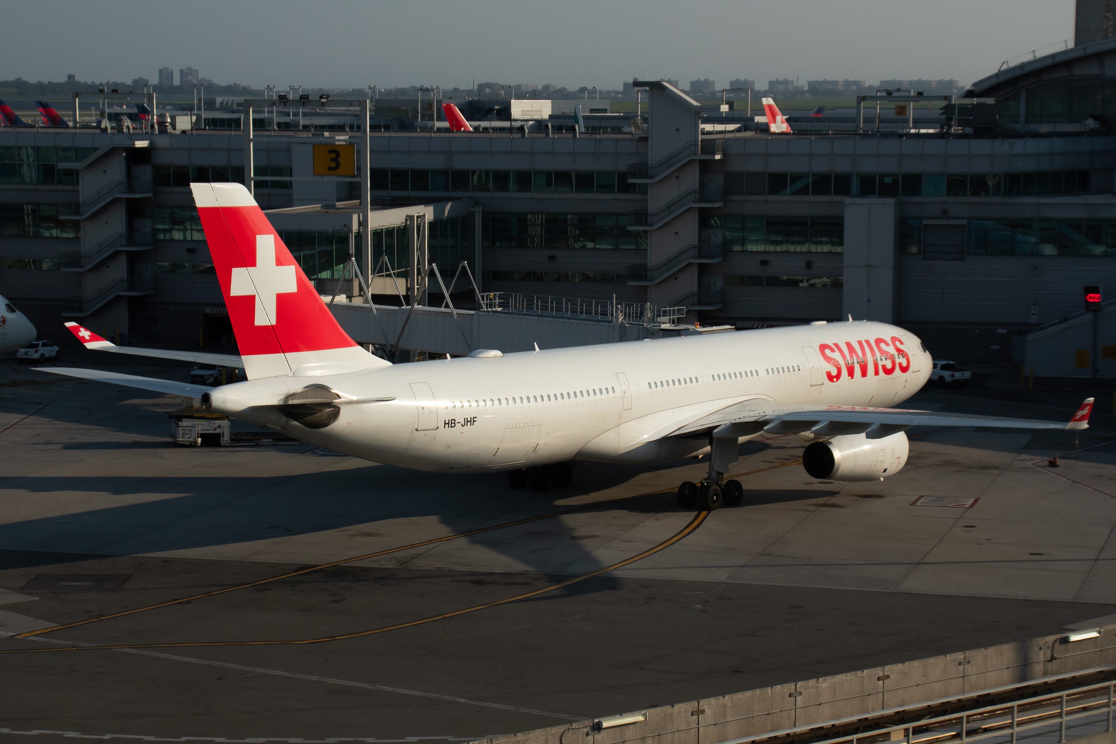 Full size: Swiss International Air Lines Airbus A330-300 HB-JHF at John F. Kennedy International Airport