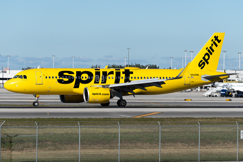 Full size: Spirit Airlines Airbus A320NEO N949NK  at Fort Lauderdale/Hollywood International Airport