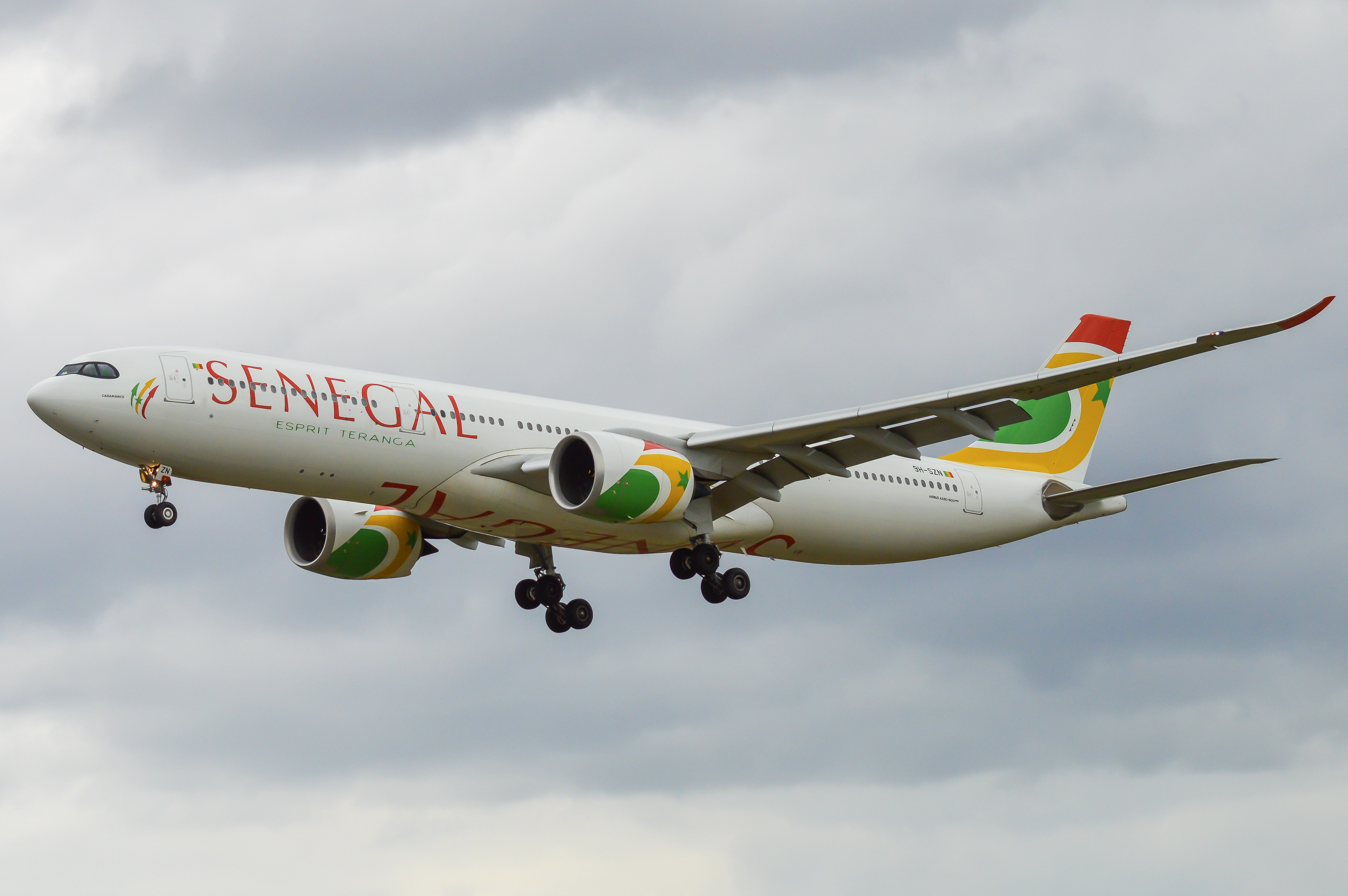 Full size: Air Senegal Airbus A330-900 9H-SZN at Baltimore/Washington International Thurgood Marshall Airport