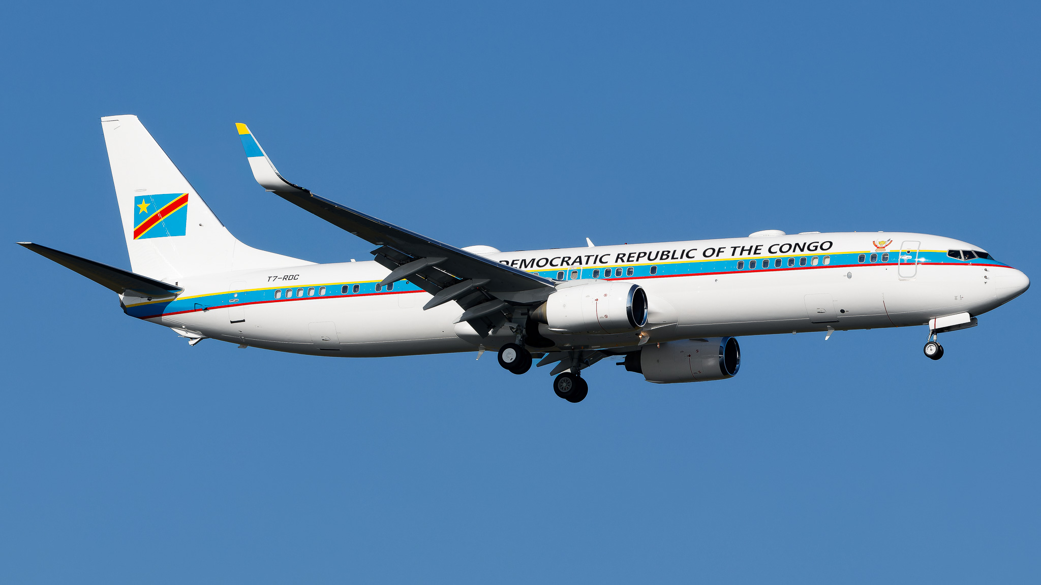 Full size:  Democratic Republic of Congo - Government Boeing 737-9JAER(BBJ3) T7-RDC at John F. Kennedy International Airport