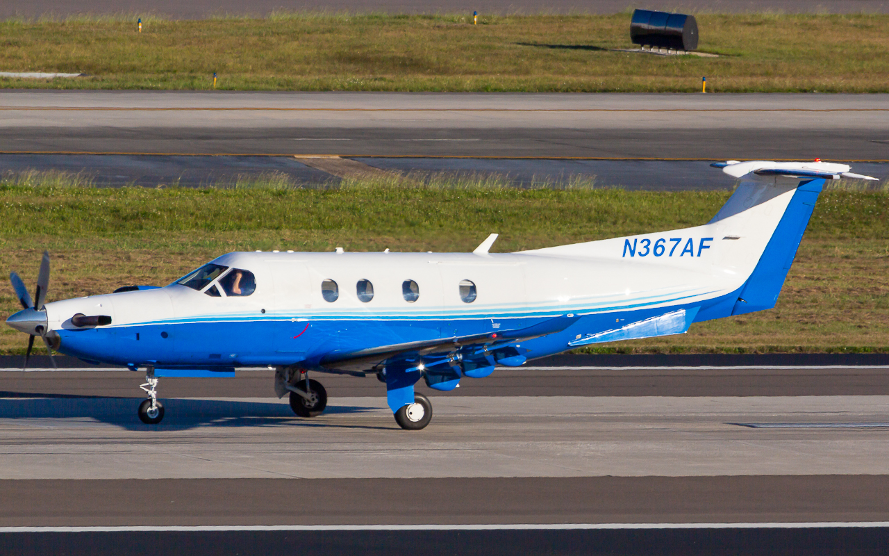 Full size: Planesense Pilatus PC-12 N367AF at Tampa International Airport