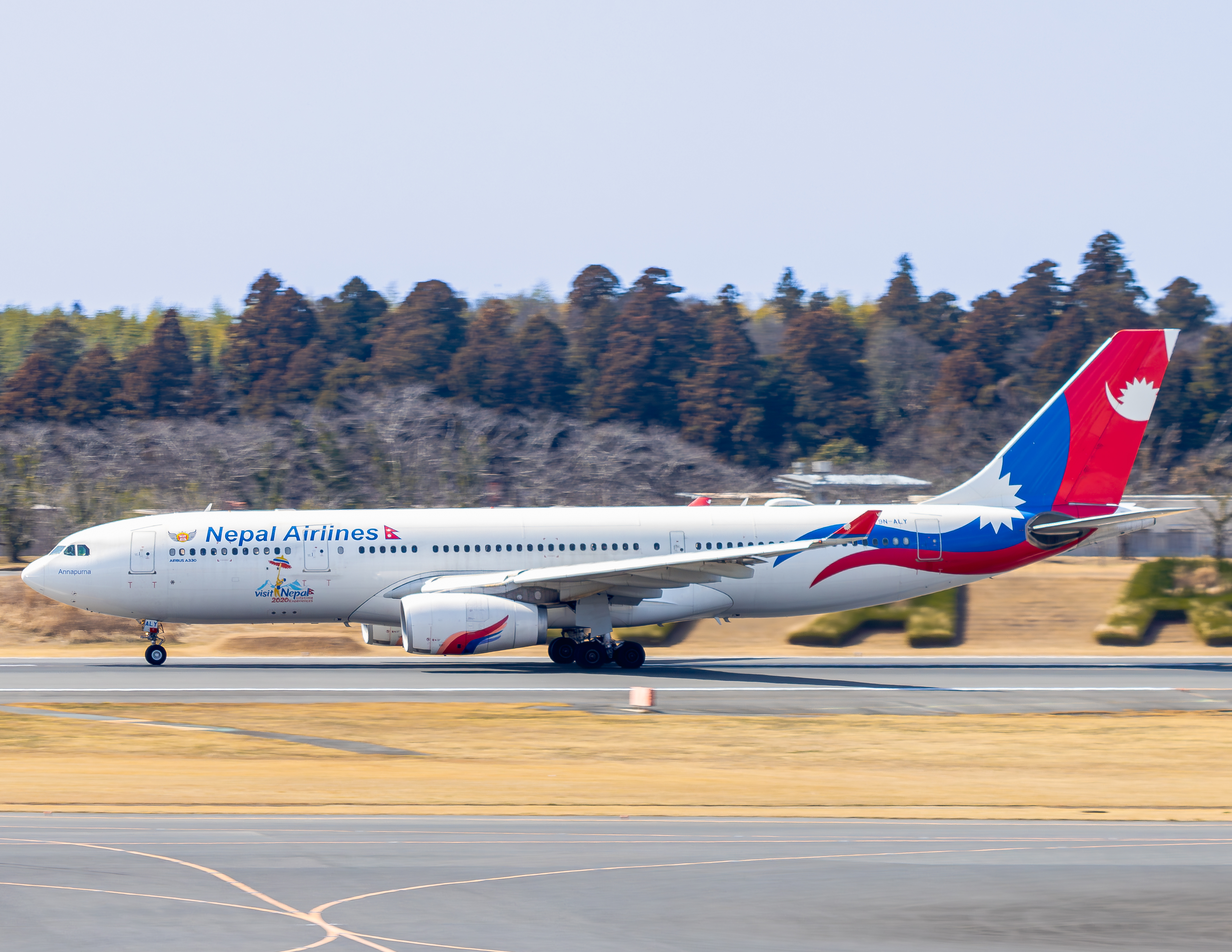 Full size: Nepal Airlines Airbus A330-200 9N-ALY at Tokyo-Narita International Airport