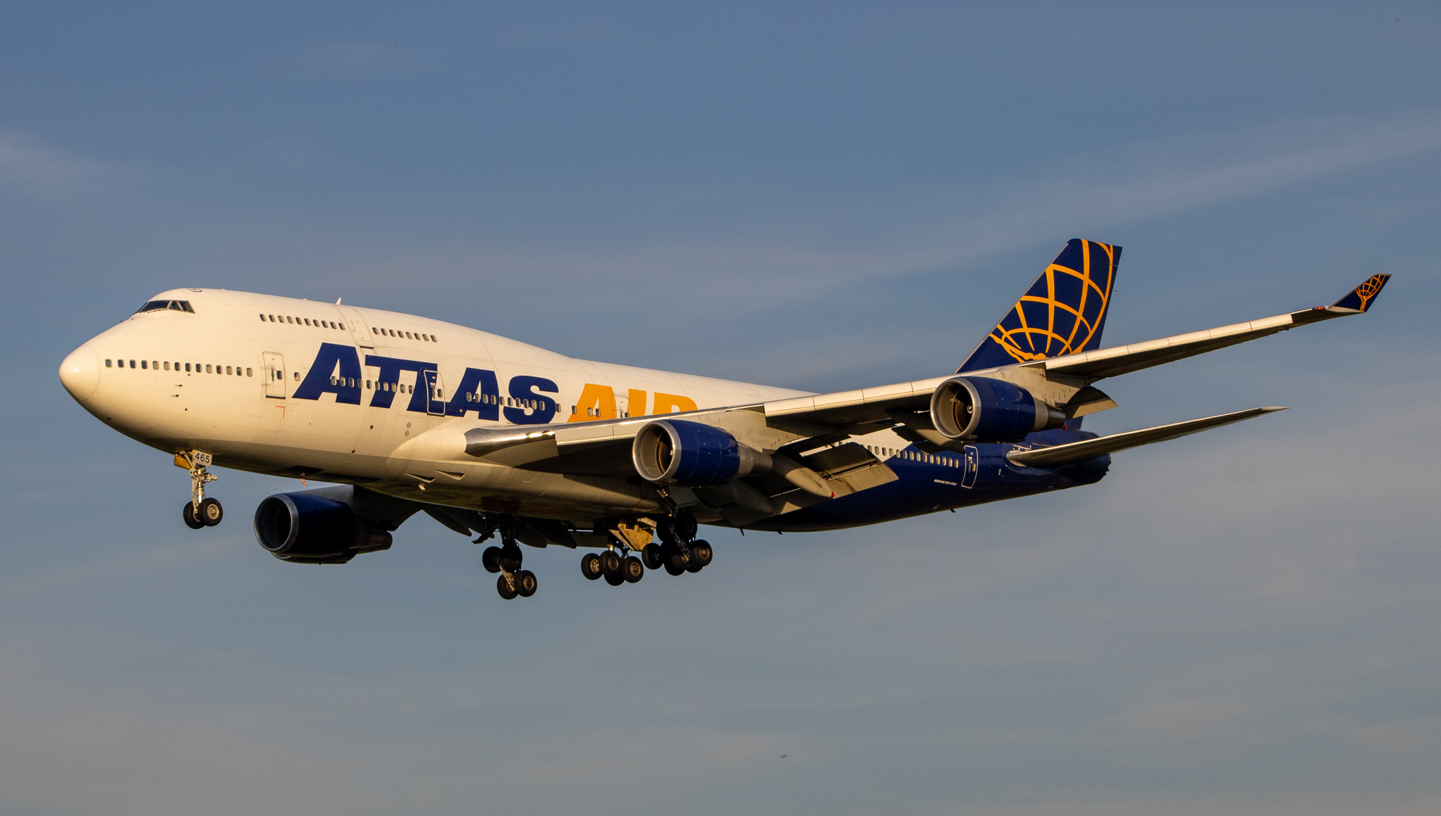 Full size: Atlas Air Boeing 747-400 N465MC at Baltimore/Washington International Thurgood Marshall Airport