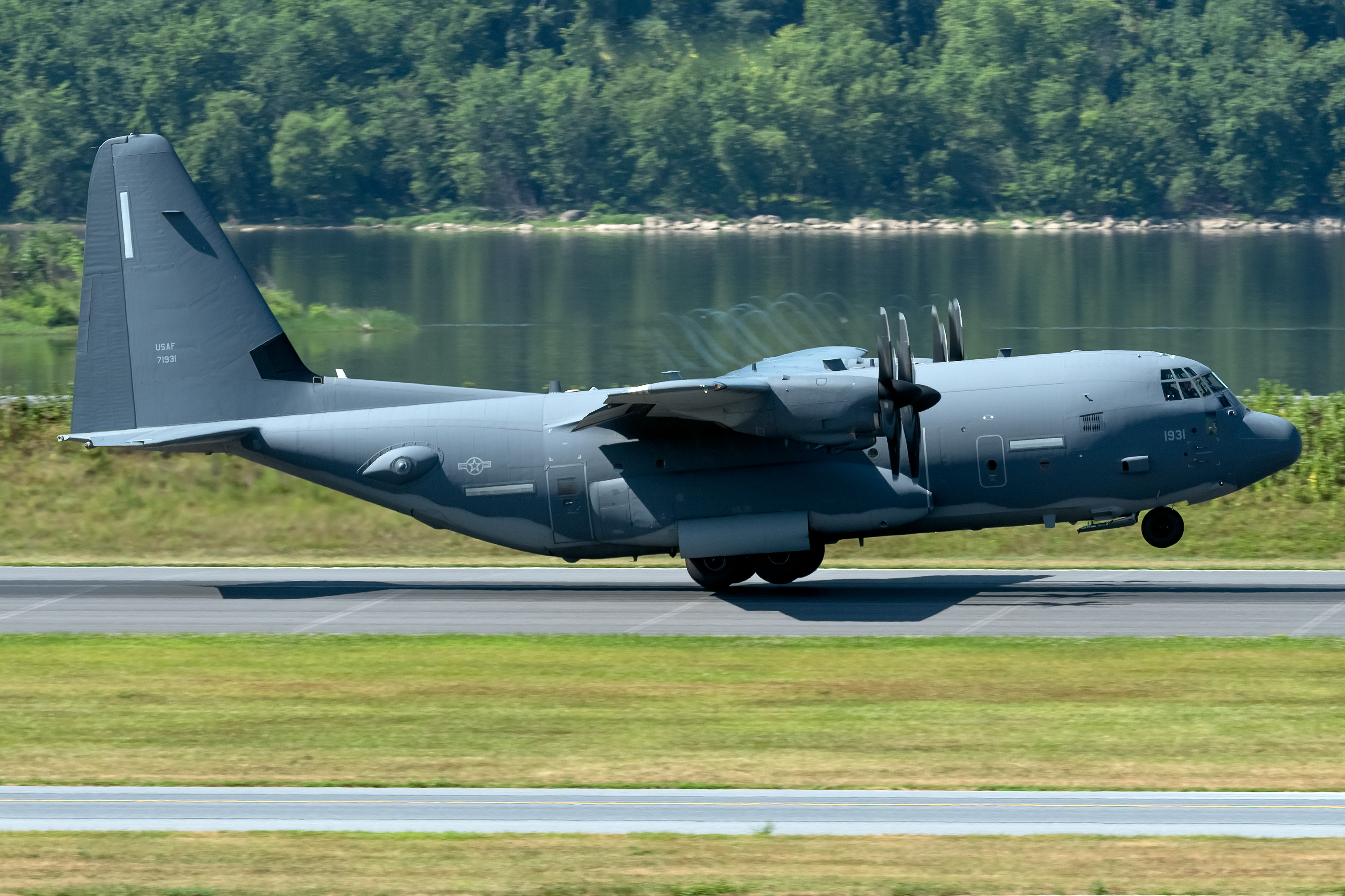 Full size: United States Air Force Lockheed EC130J Commando Solo II 97-1931 at Harrisburg International Airport
