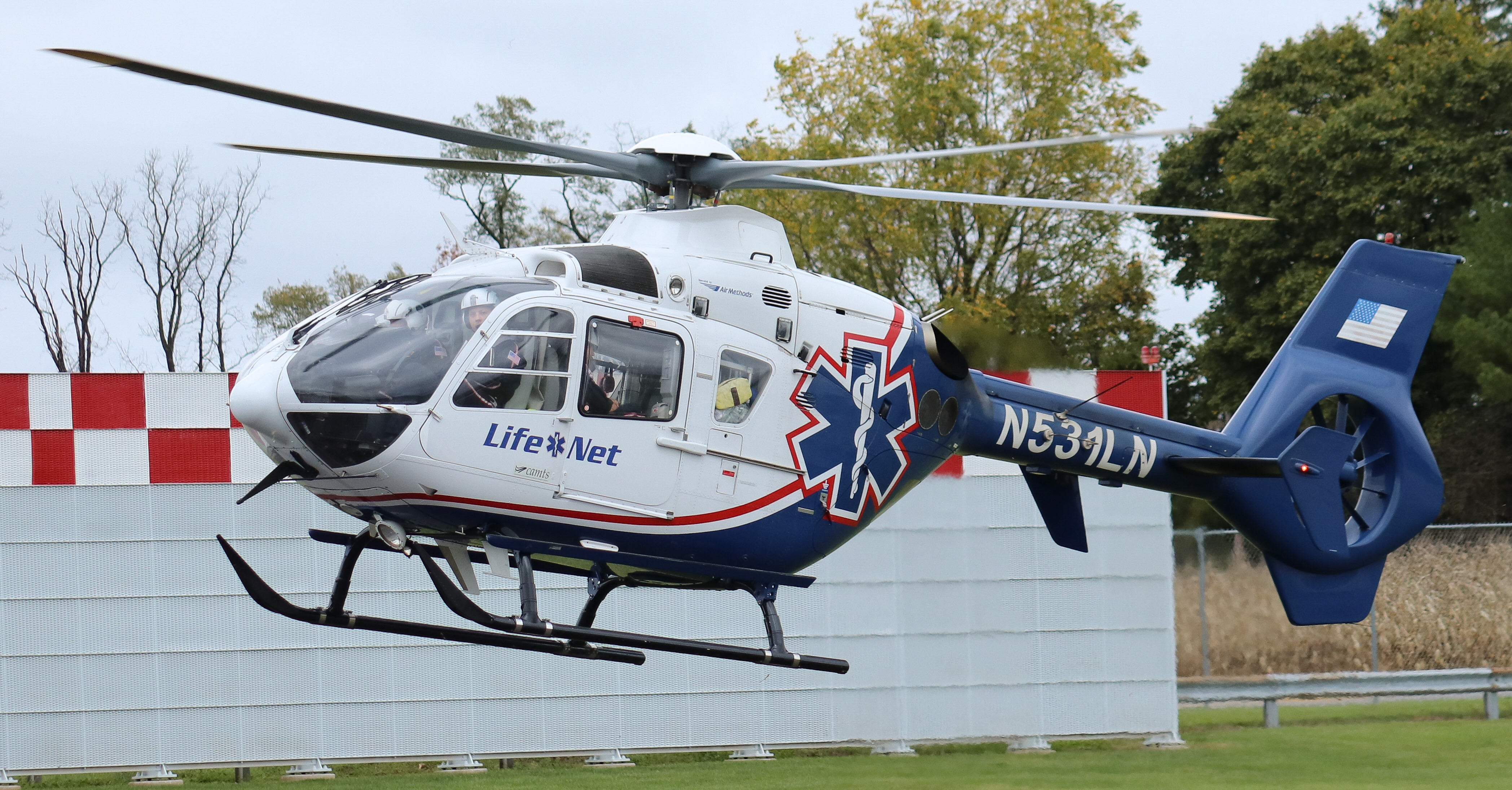 Full size: Life Net Airbus Helicopters H135 N531LN at York Airport