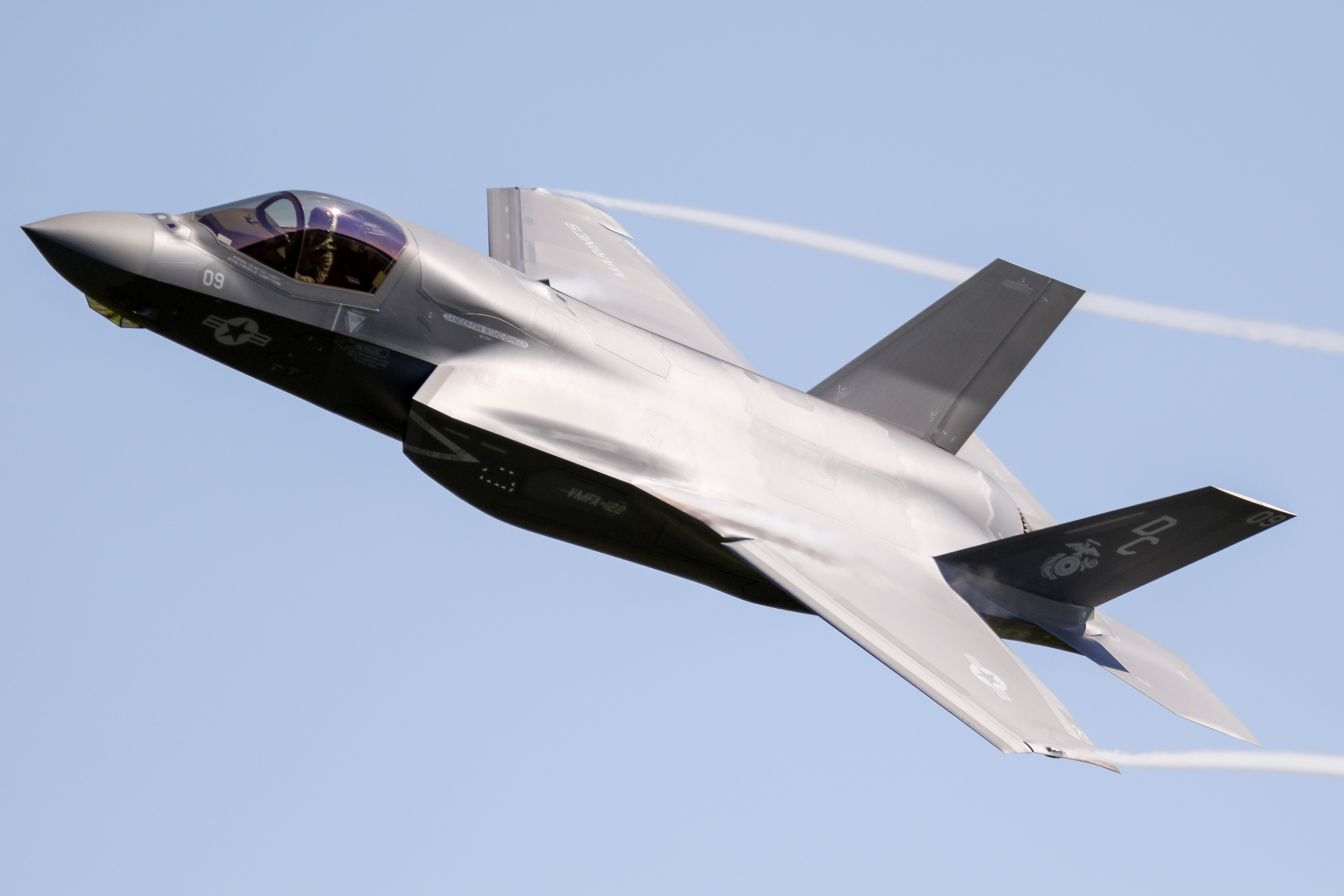 Full size: US Marine Corps Lockheed Martin F-35B Lightning 169299 at Volk Field Airport