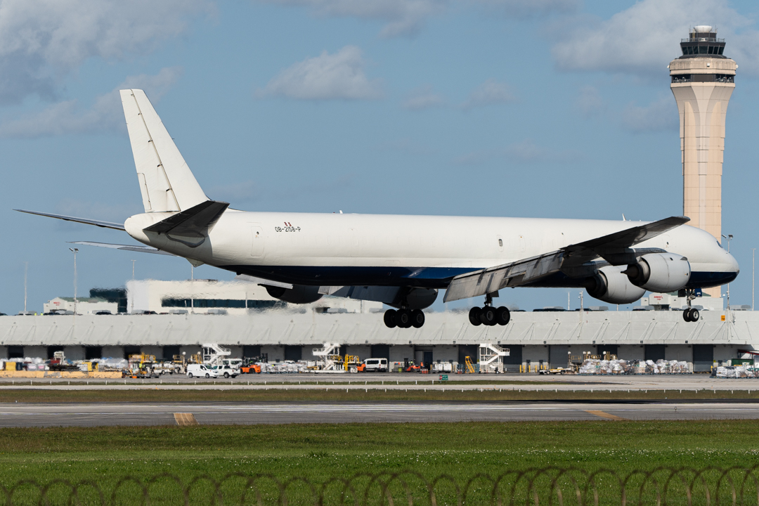 Full size: Skybus Jet Cargo Douglas DC-8 OB-2158-P at Miami International Airport