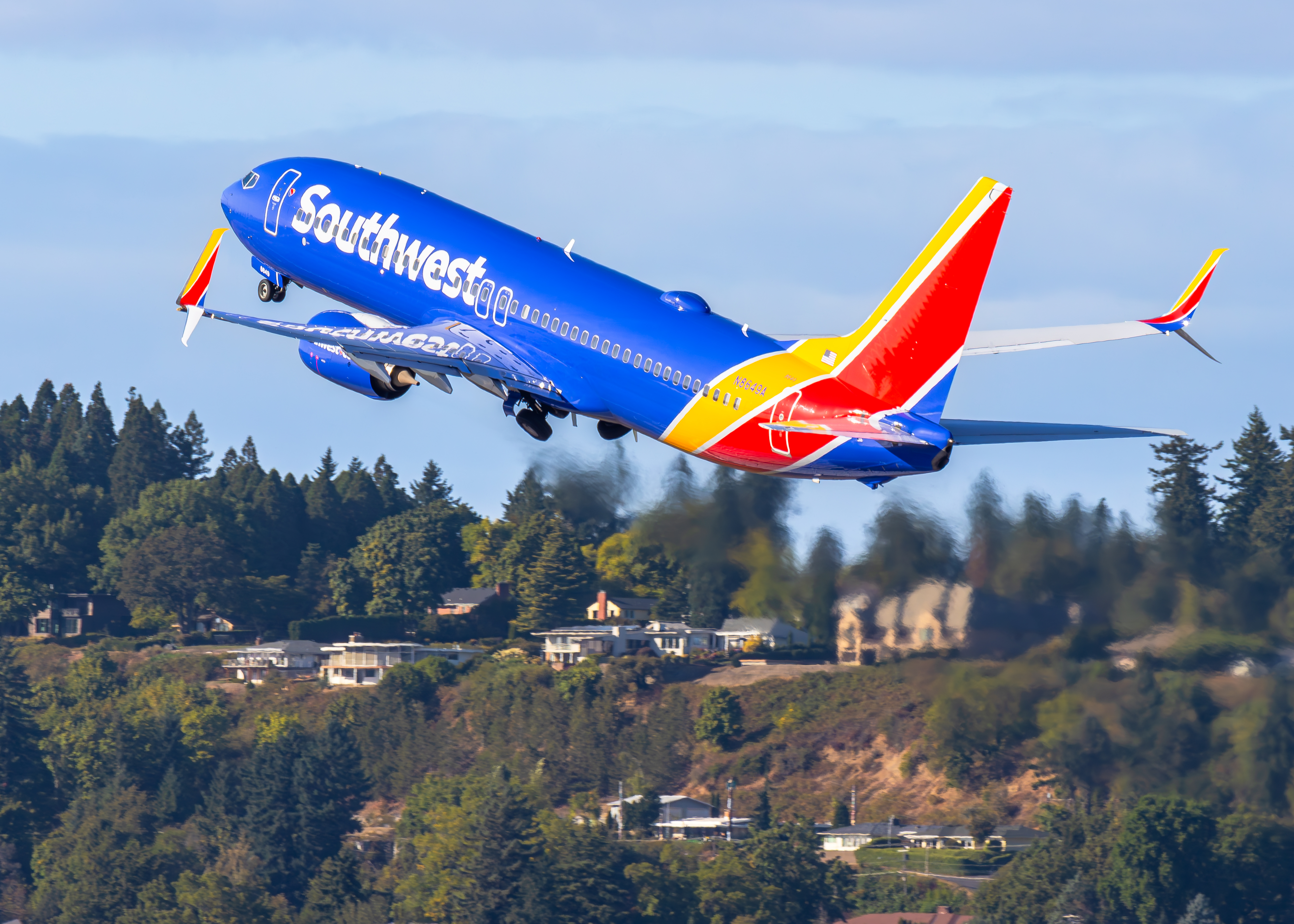 Full size: Southwest Airlines Boeing 737-800 N8649A at Portland International Airport