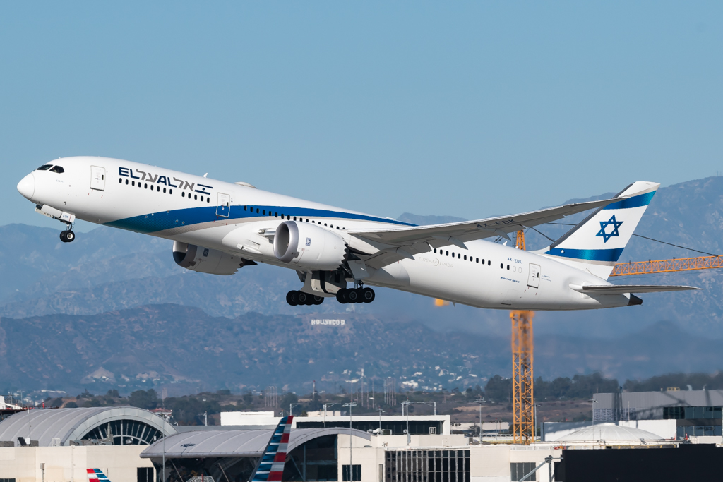 Full size: El Al Boeing 787-9 4X-EDK at Los Angeles International Airport