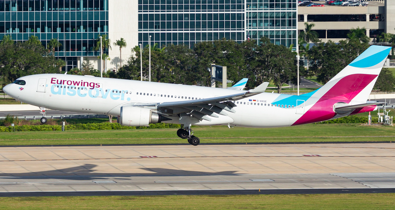 Full size: Eurowings Airbus A330-200 D-AXGE at Tampa International Airport