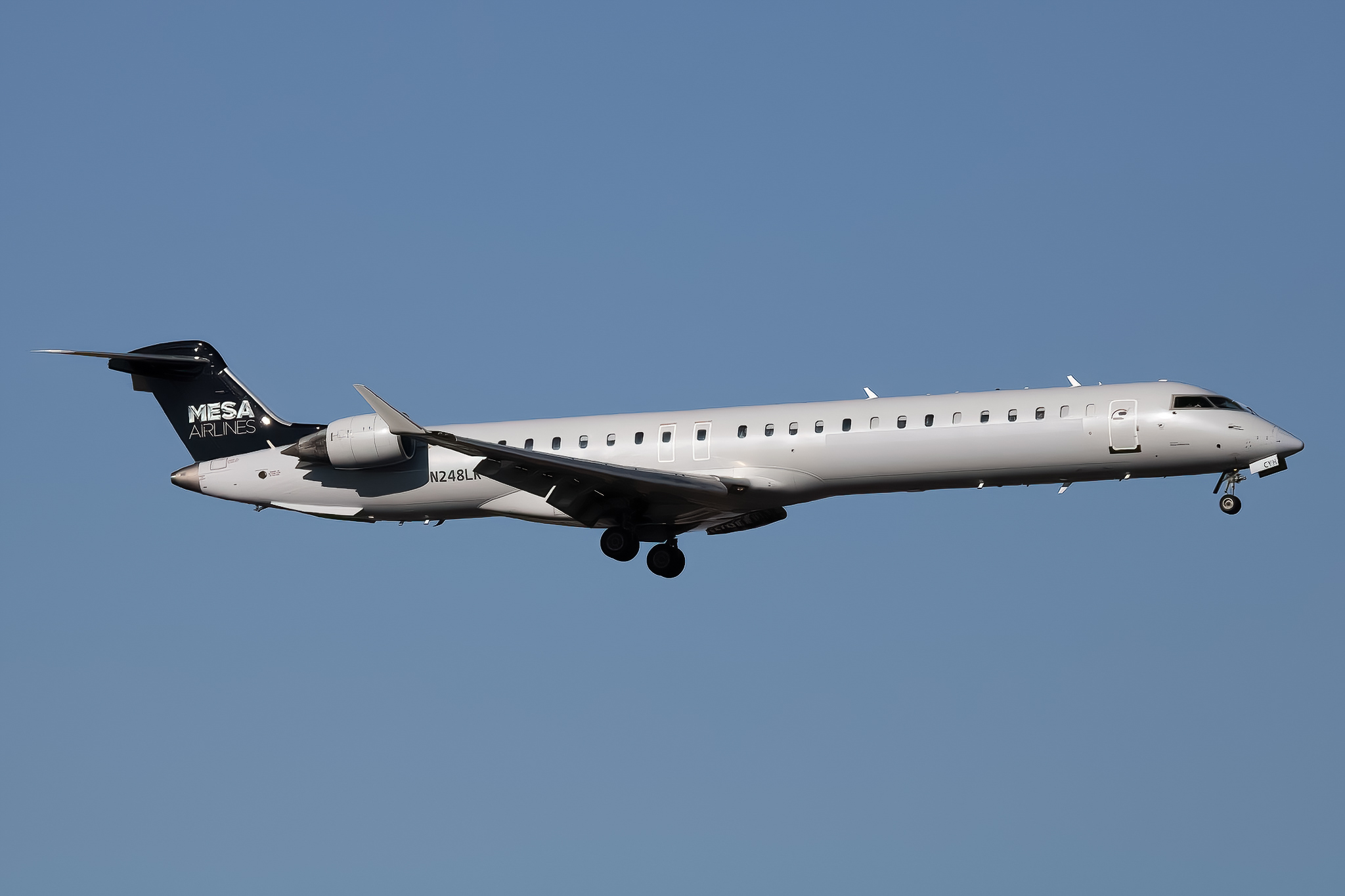 Full size: Mesa Airlines  Mitsubishi CRJ-900LR N248LR at Boise Air Terminal/Gowen Field