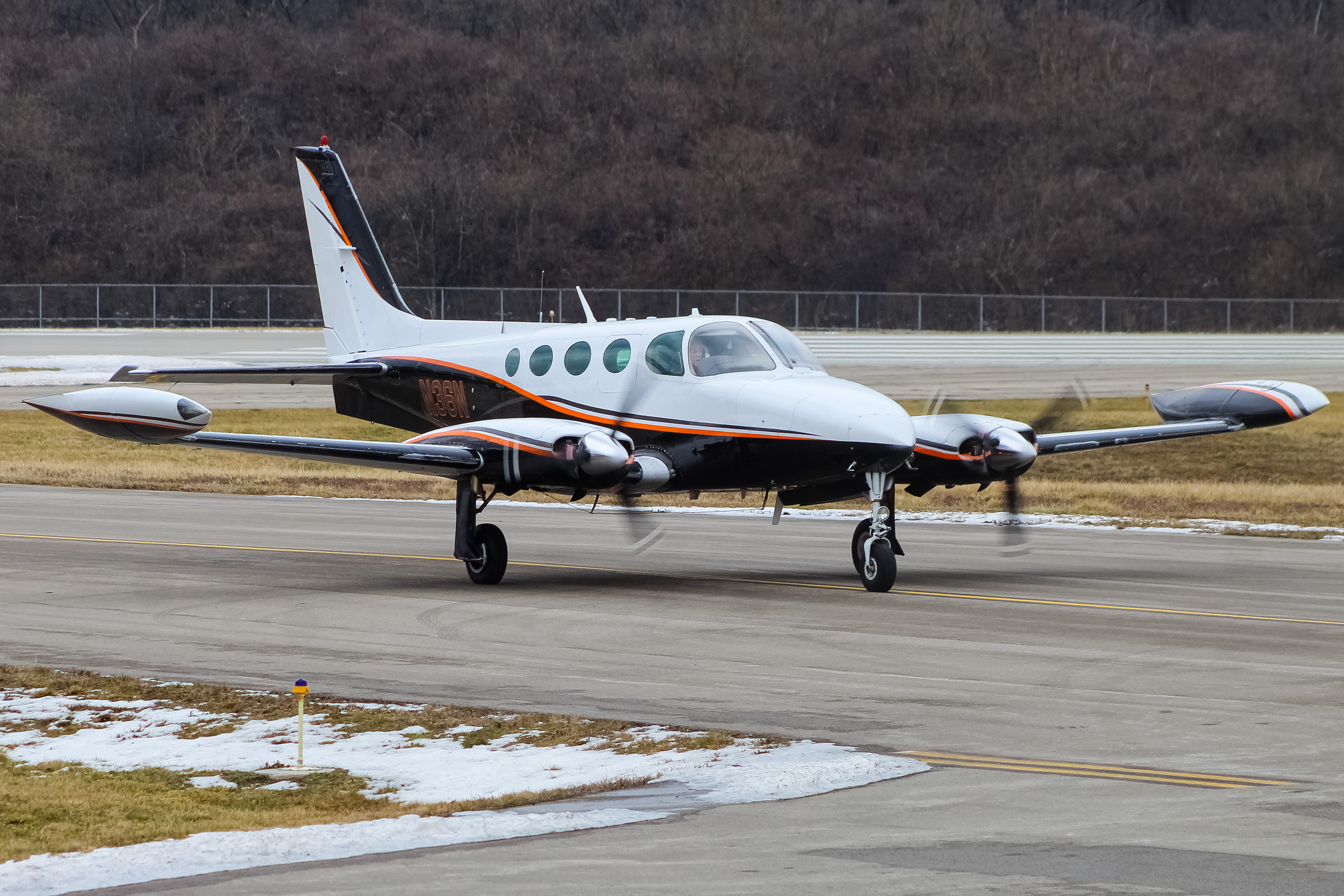 Full size: PRIVATE  Cessna 335 N36N at Cincinnati Municipal Airport/Lunken Field