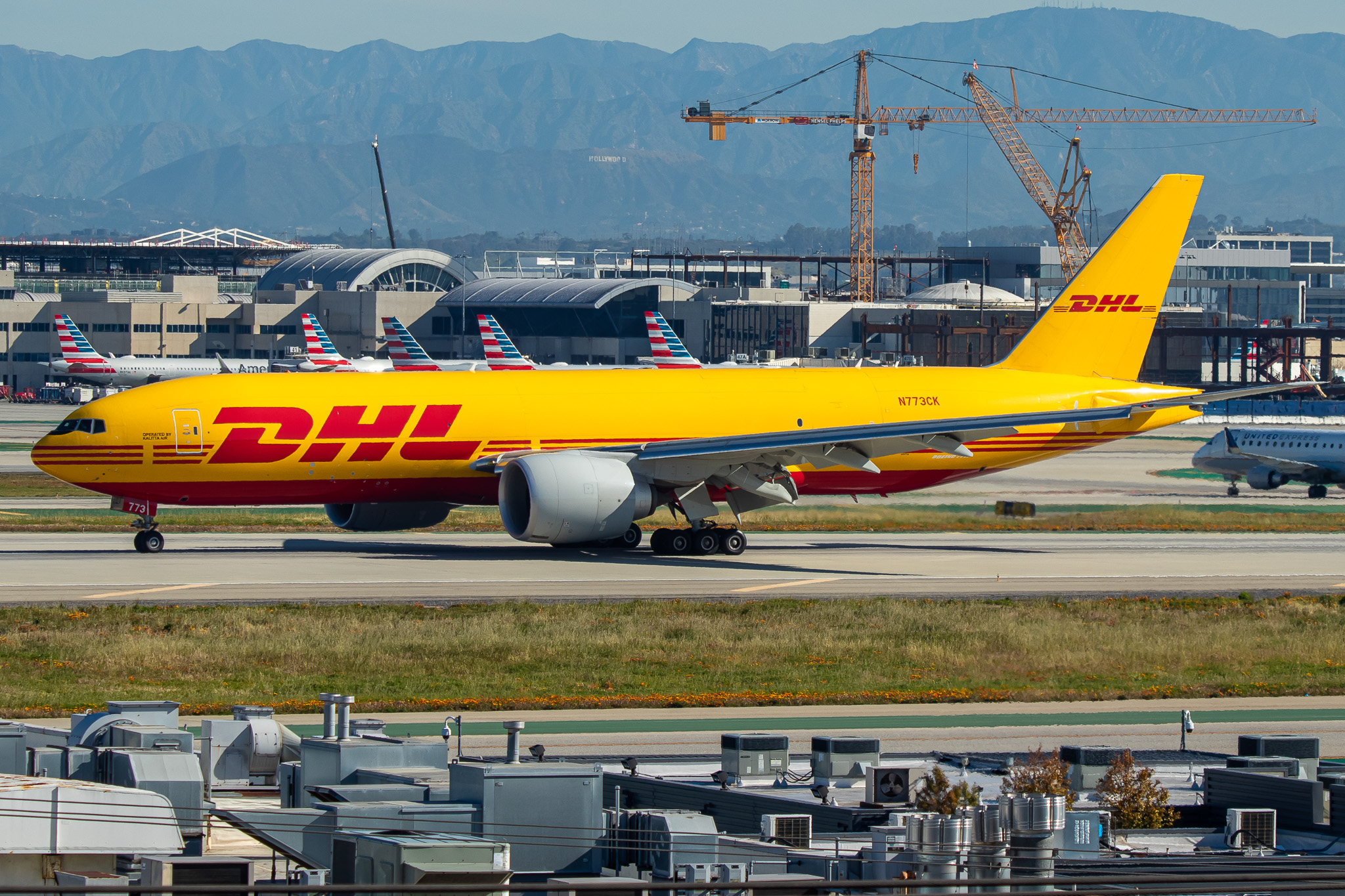 Full size: Kalitta Air Boeing 777-F N773CK at Los Angeles International Airport
