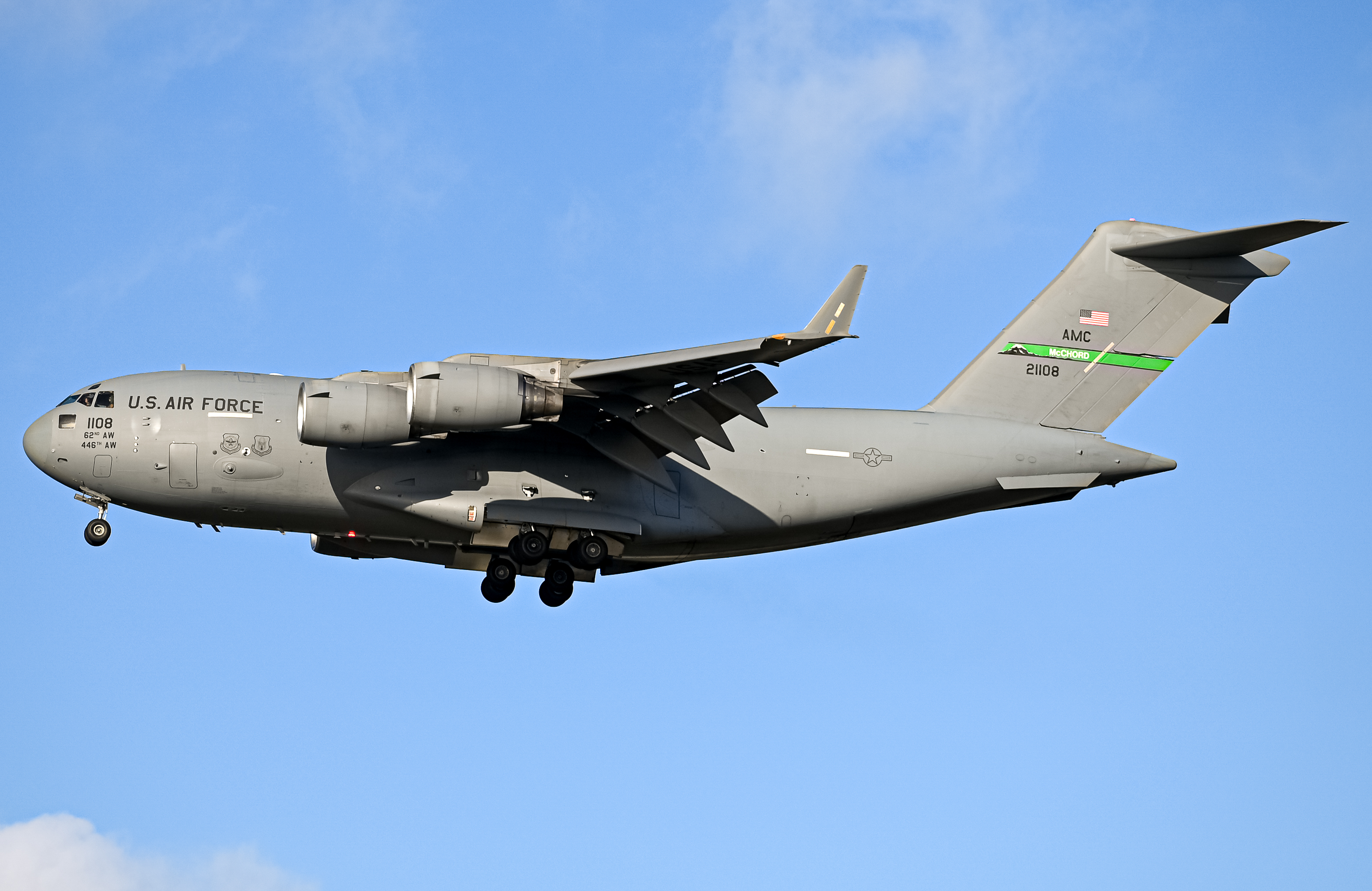 Full size: USAF - United States Air Force Boeing C-17 Globemaster III 02-1108 at North Island NAS
