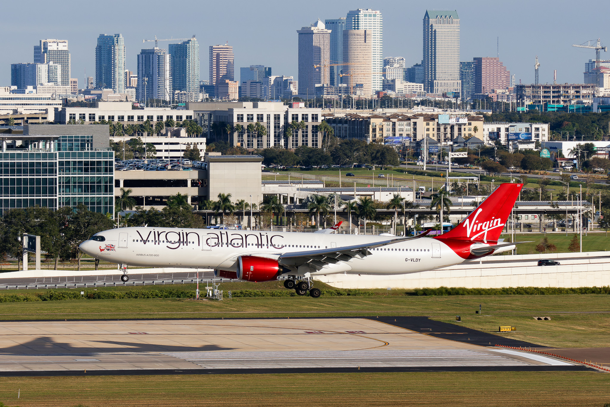 Full size: Virgin Atlantic Airbus A330-941 G-VLDY at Tampa International Airport