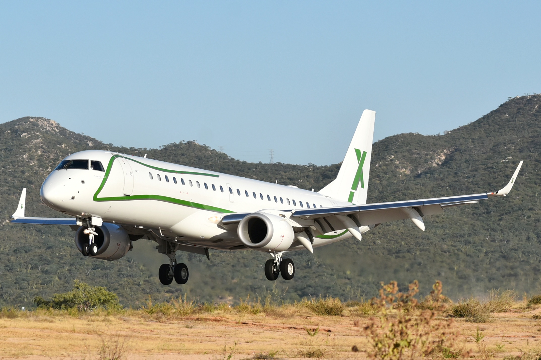 Full size: Air X Charter  Embrear Linage 1000 9H-FAB at Aeropuerto de Cabo San Lucas Internacional