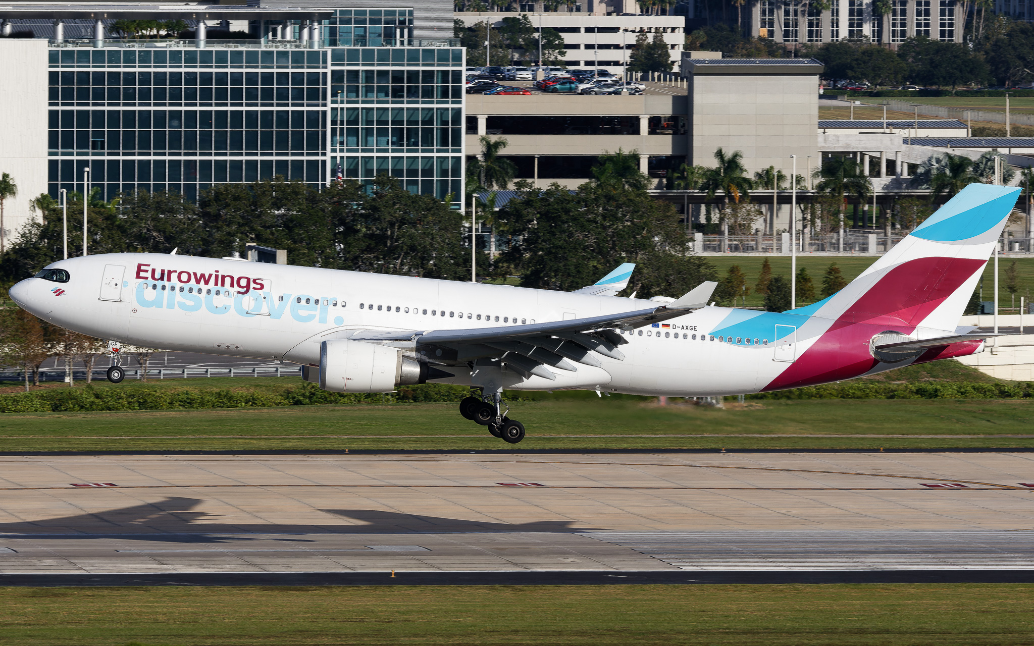 Full size: Eurowings Airbus A330-200 D-AXGE at Tampa International Airport