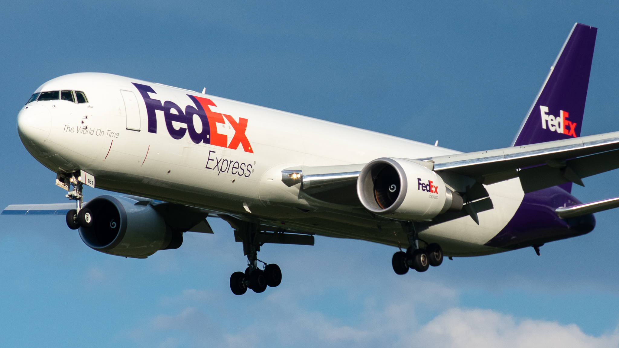 Full size: FedEx Boeing 767-300F N181FE at Baltimore/Washington International Thurgood Marshall Airport