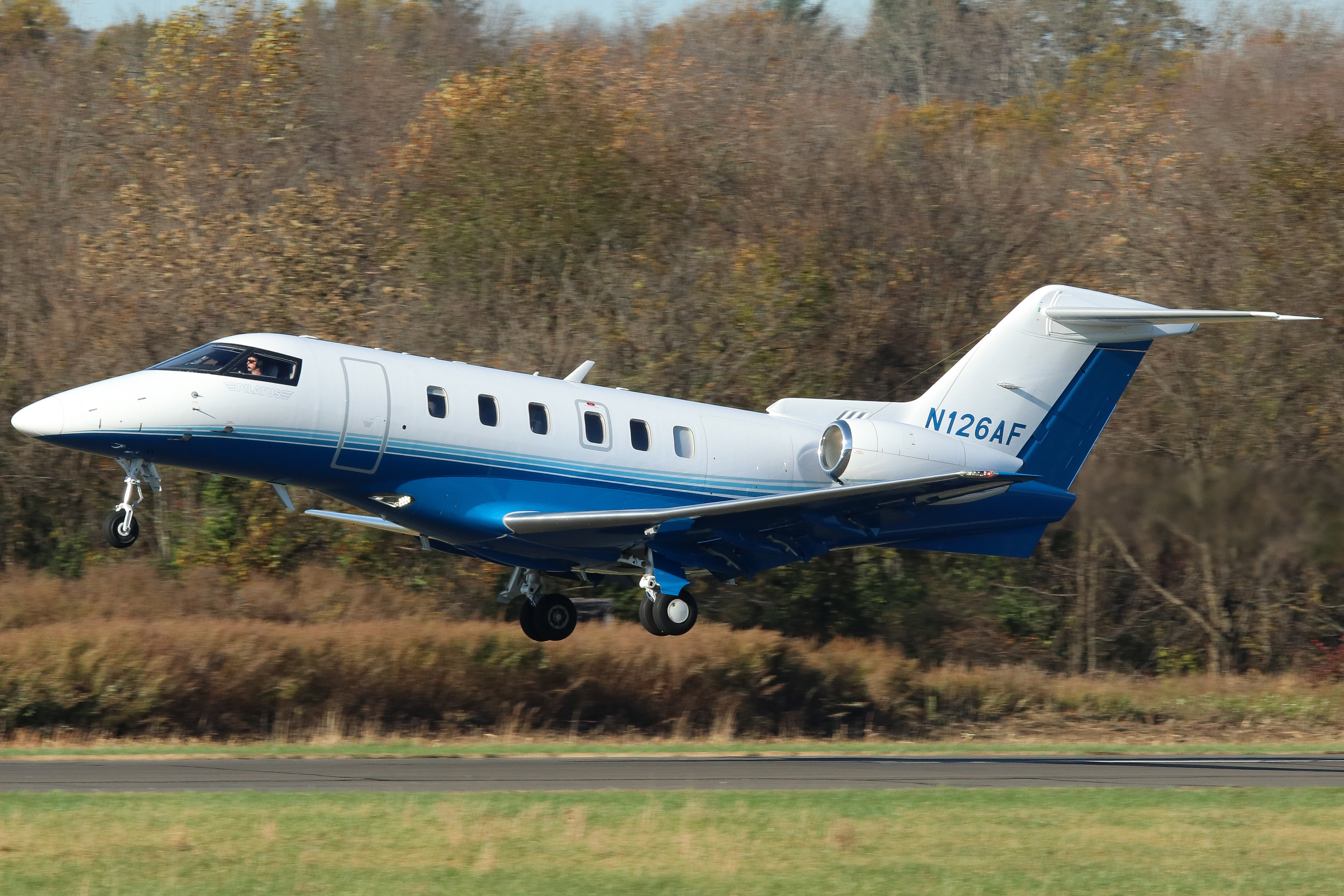 Full size: PRIVATE Pilatus PC24 N126AF at Wings Field Airport