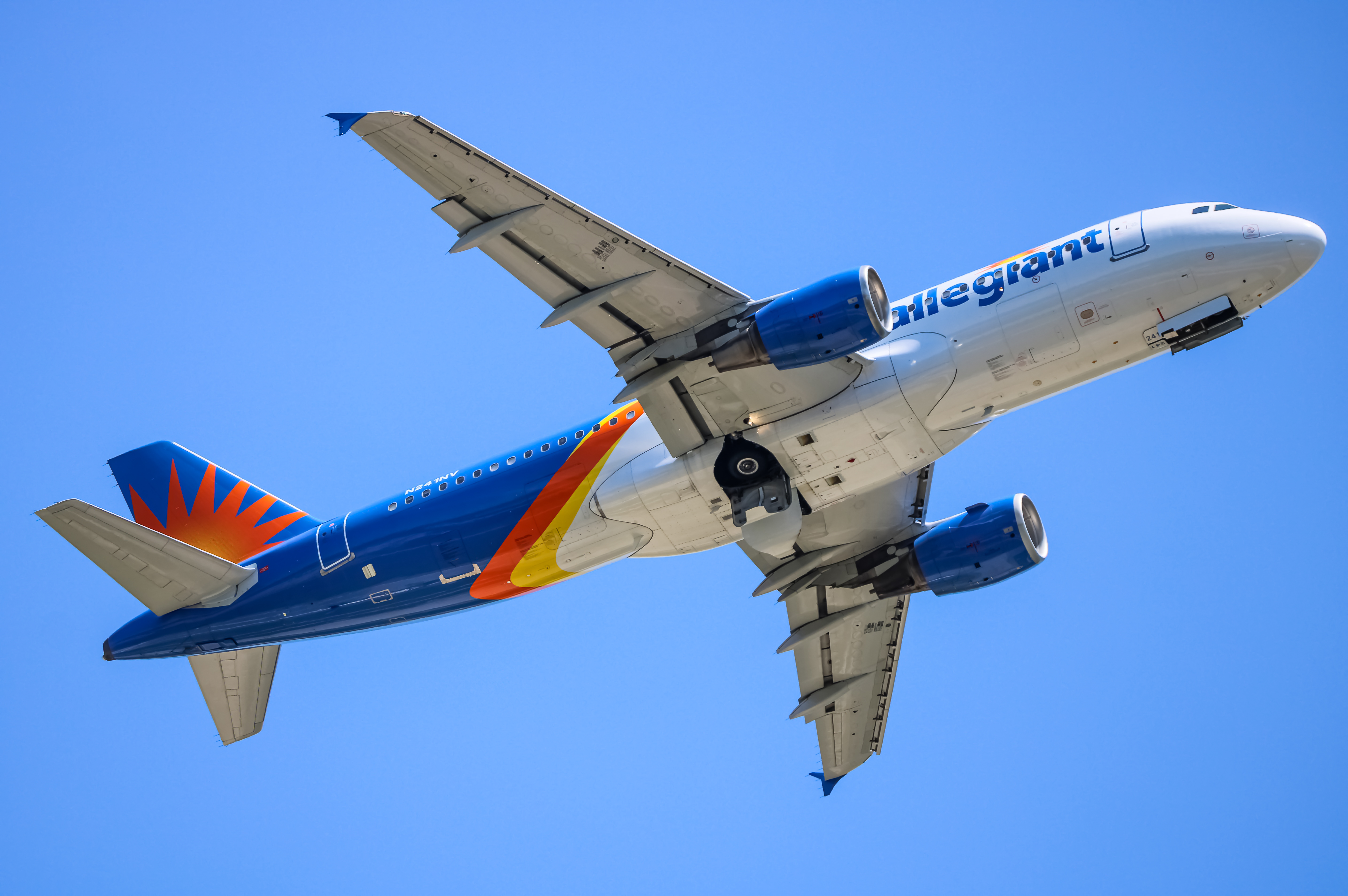 Full size: Allegiant Air Airbus A320 N241NV at Baltimore/Washington International Thurgood Marshall Airport