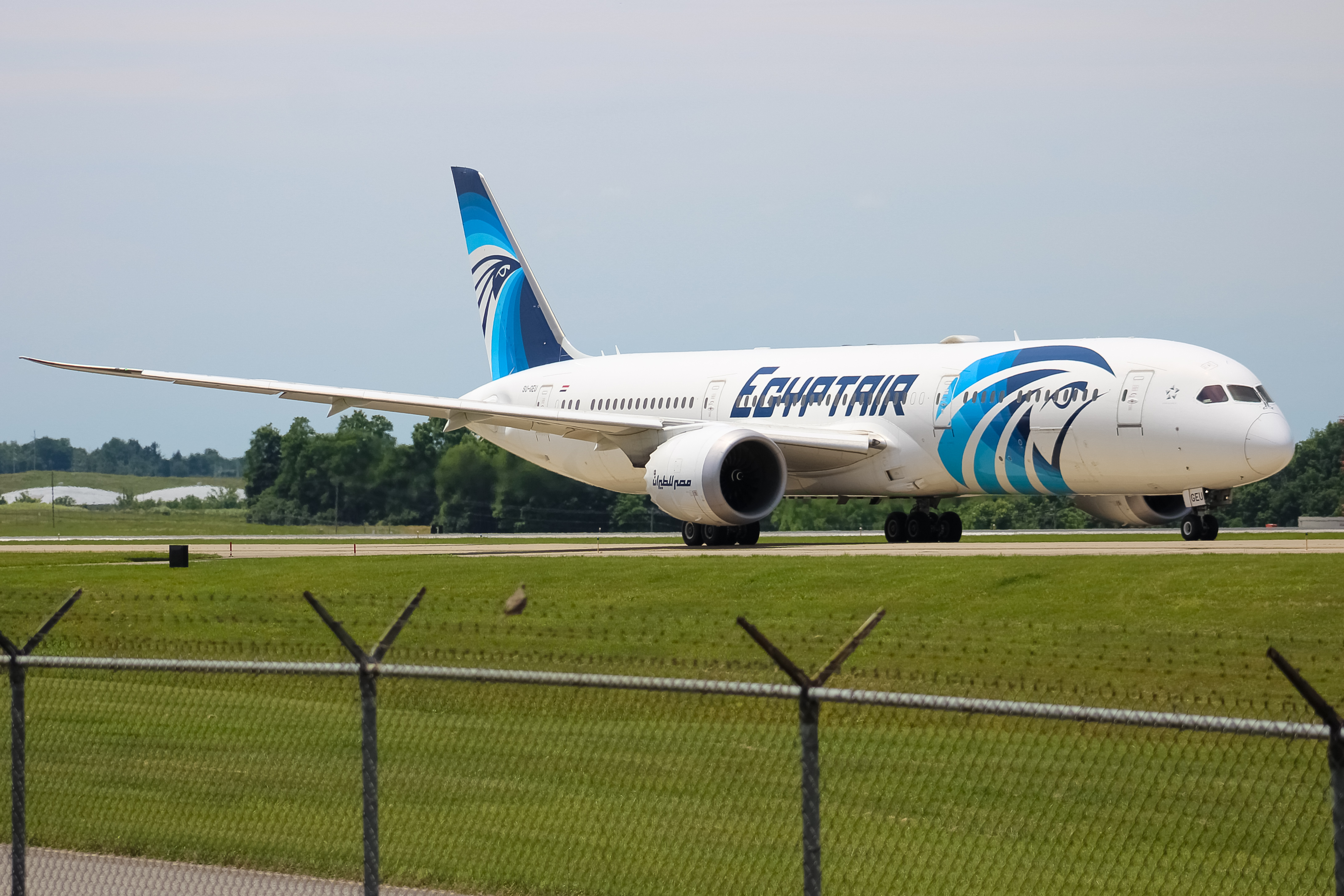 Full size: EgyptAir Boeing 787-9 SU-GEU at Cincinnati/Northern Kentucky International Airport