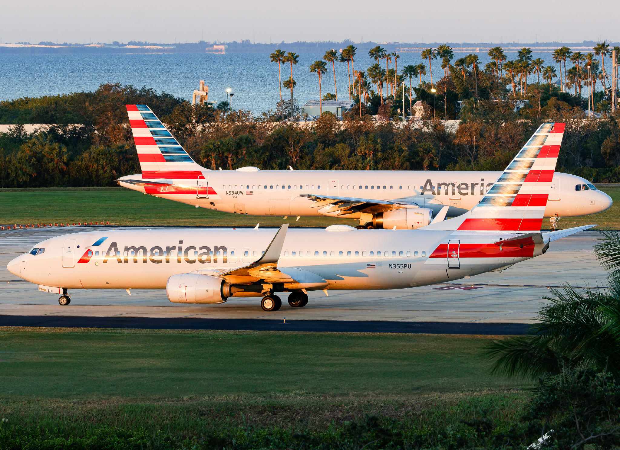 Full size: American Airlines Boeing 737-800 N355PU at Tampa International Airport