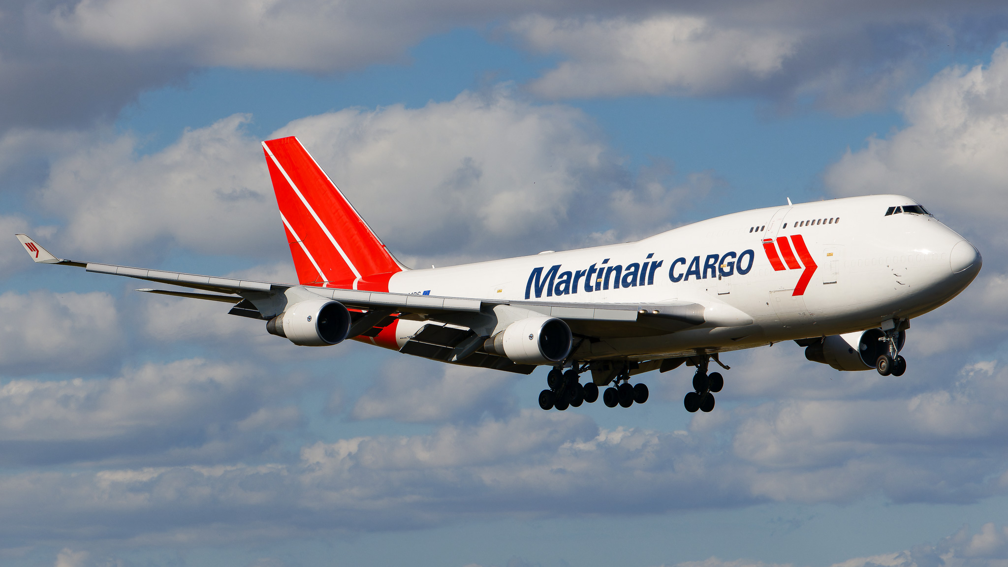 Full size: Martinair Cargo Boeing 747-400F PH-MPS at Miami International Airport