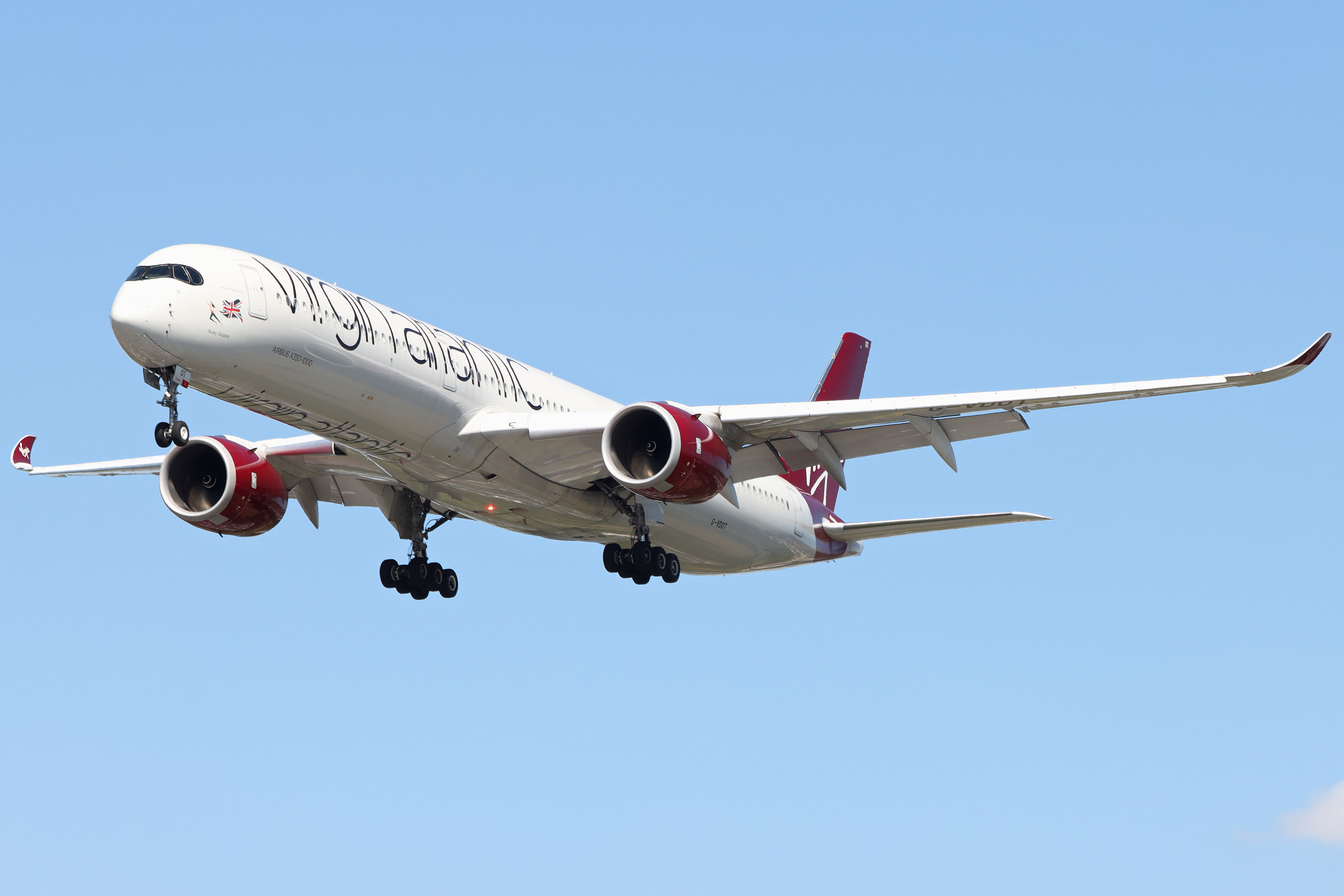 Full size: Virgin Atlantic Airbus A350-1000 G-VDOT at London Heathrow International Airport