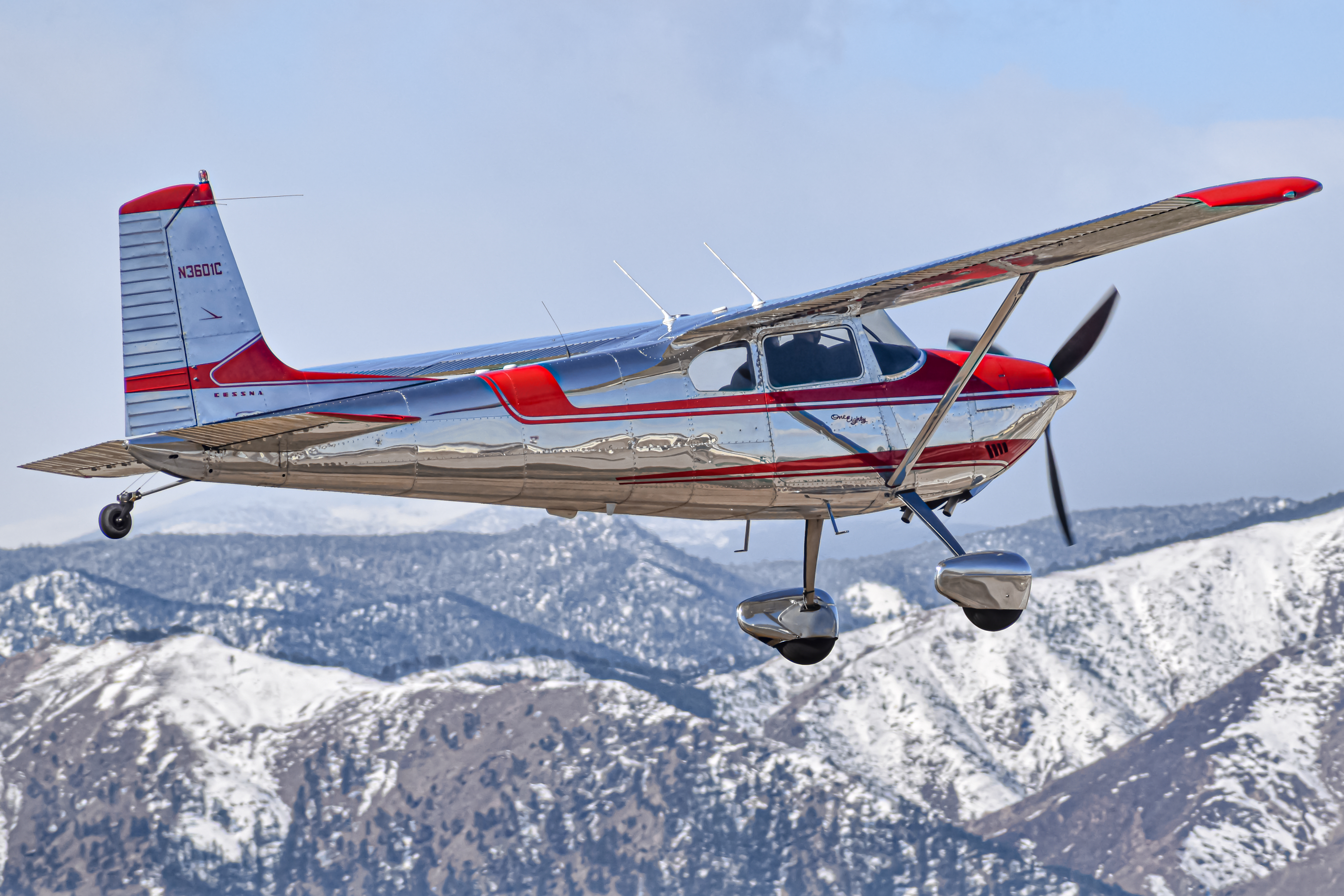 Full size: PRIVATE Cessna 180 N3601C at Vance Brand Airport