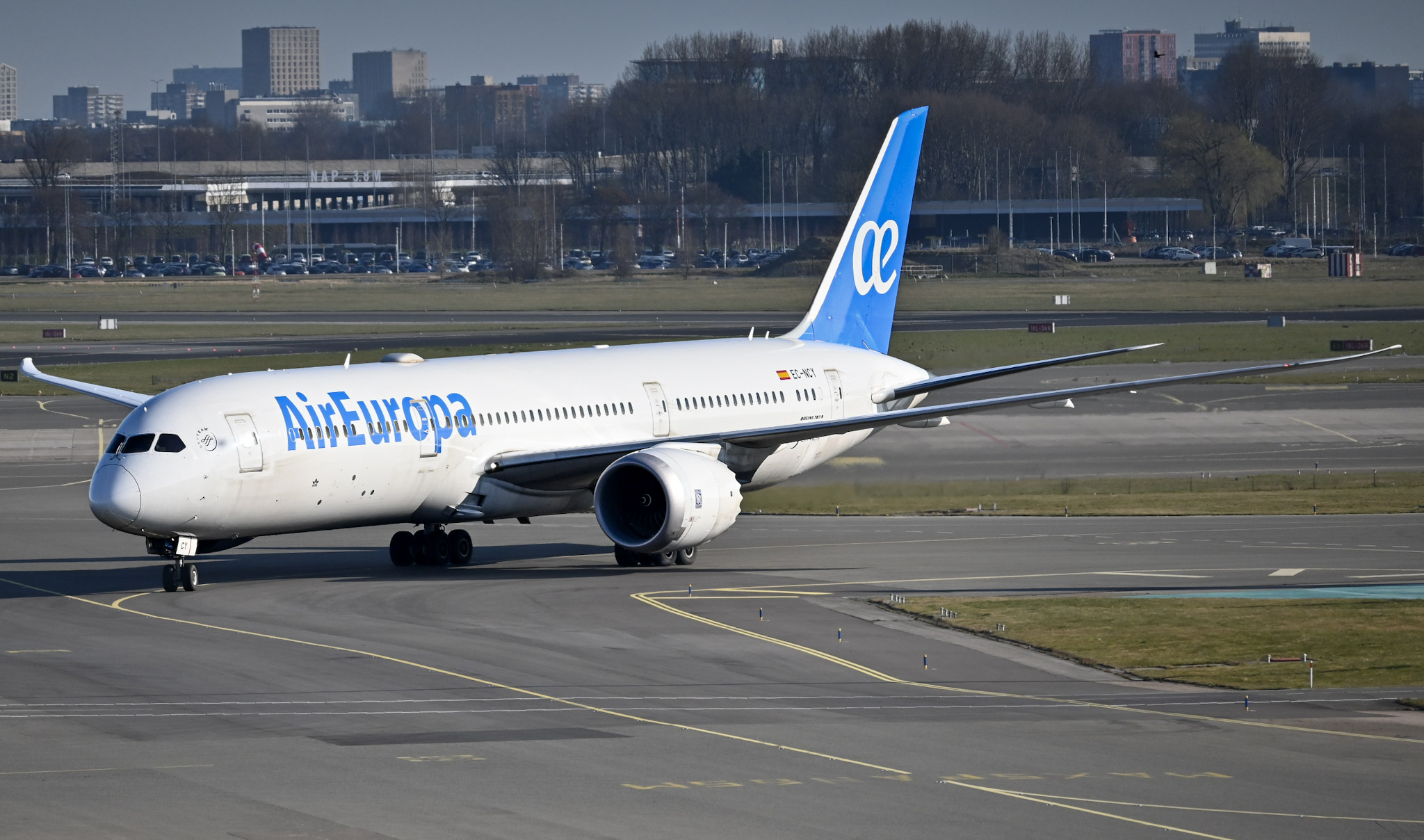 Full size: Air Europa Boeing 787-9 EC-NCY at Amsterdam Schiphol Airport