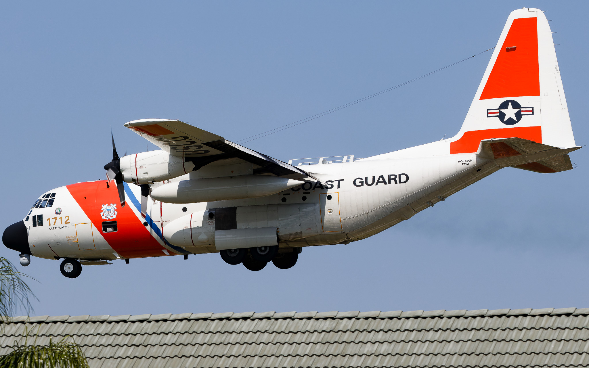 Full size: USCG - United States Coast Guard Lockheed C-130H Hercules 1712 at St. Petersburg Clearwater International Airport