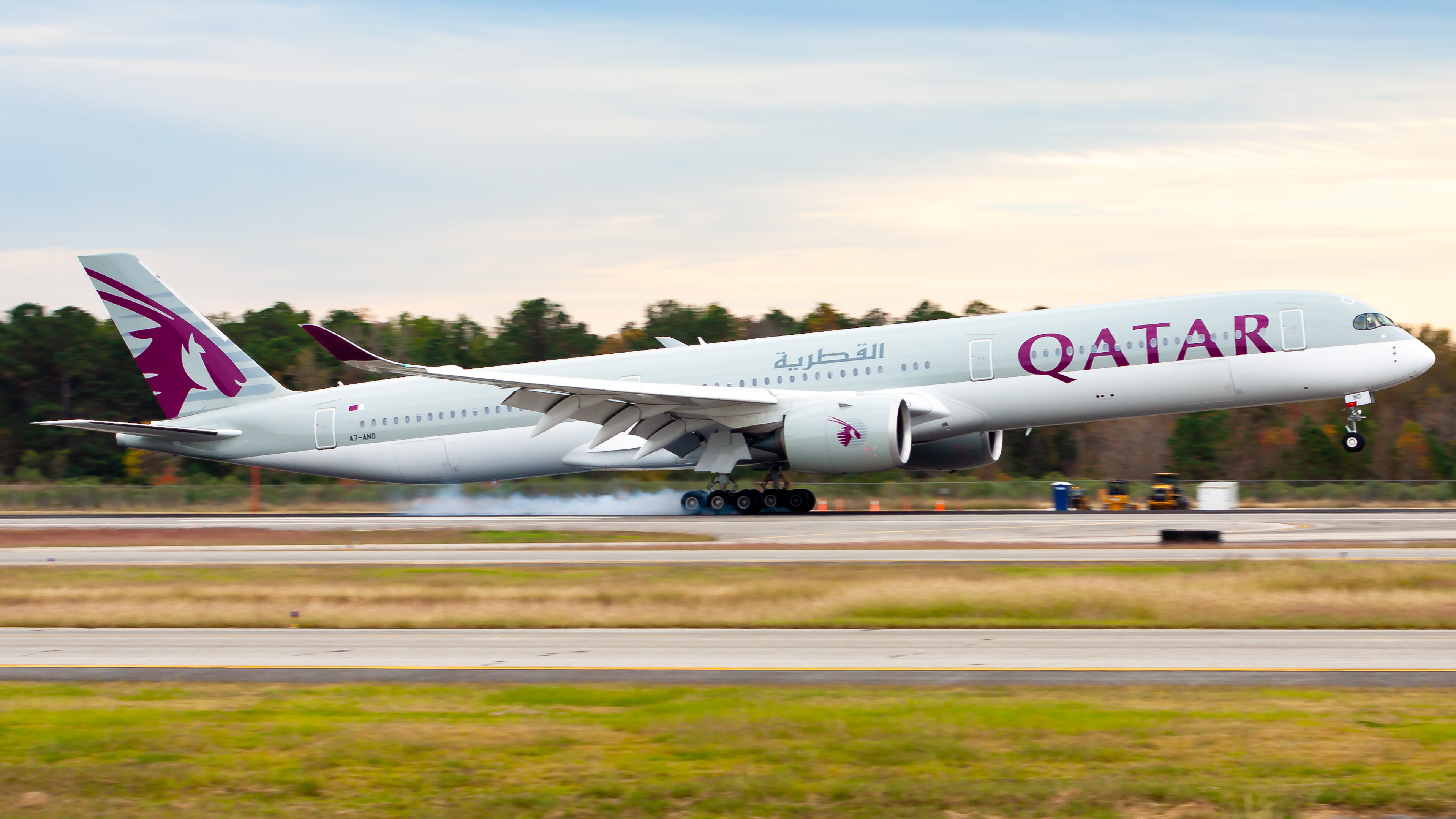 Full size: Qatar Airways Airbus A350-1000 A7-ANO at Houston-George Bush Intercontinental Airport
