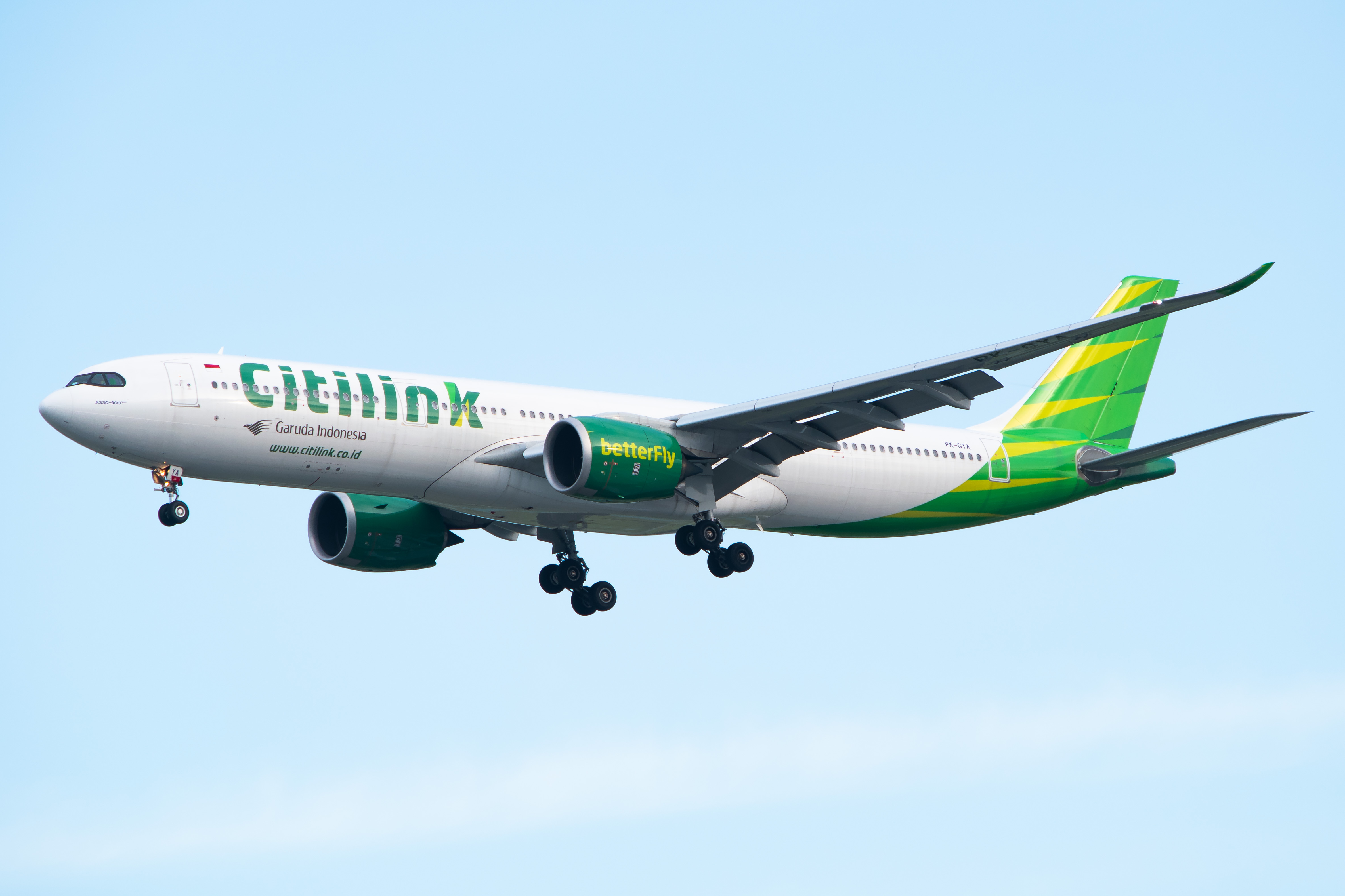 Full size: Citilink Airbus A330-900 PK-GYA at Singapore-Changi Airport