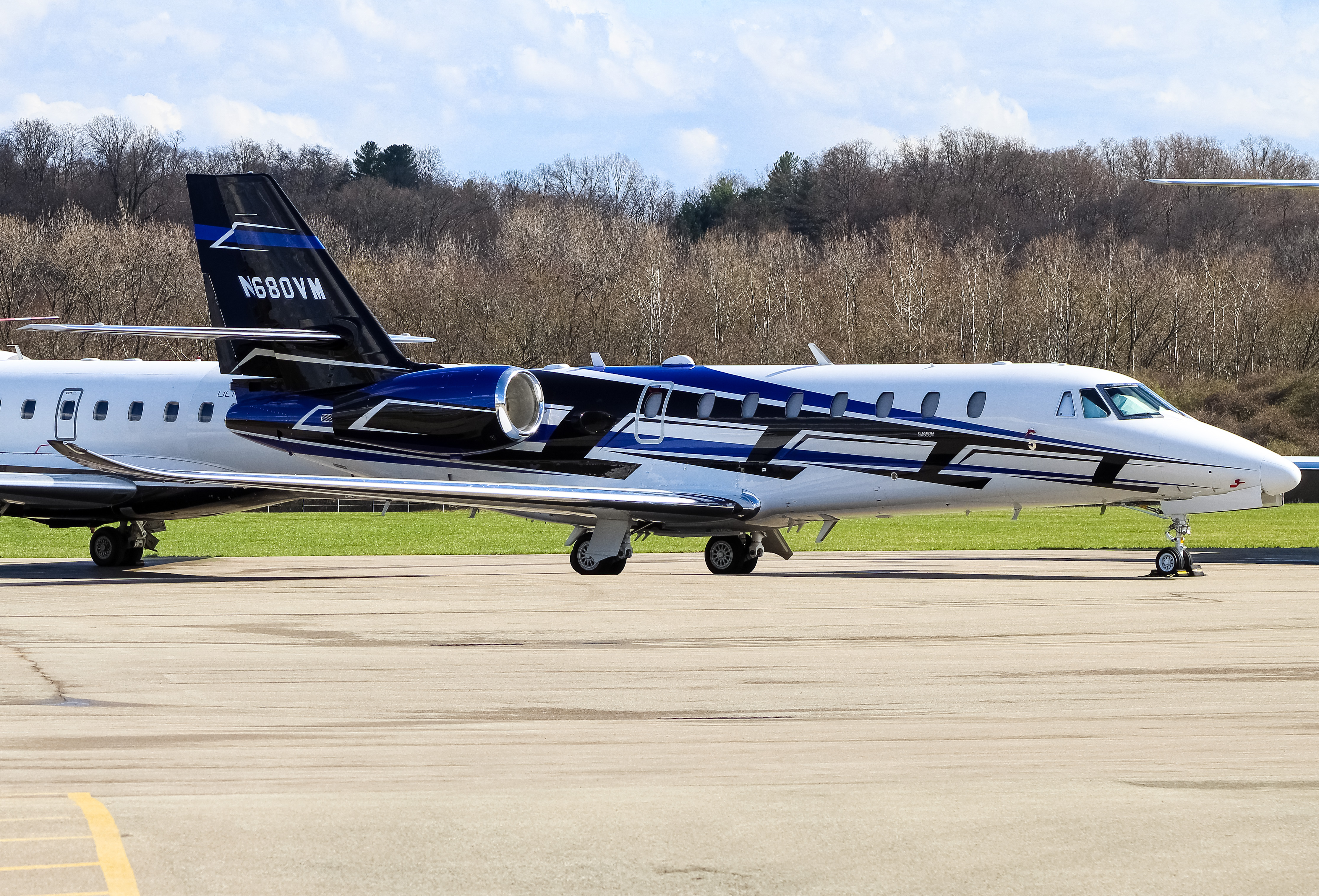Full size: PRIVATE Cessna 680 Citation Sovereign  N680VM at Cincinnati Municipal Airport/Lunken Field