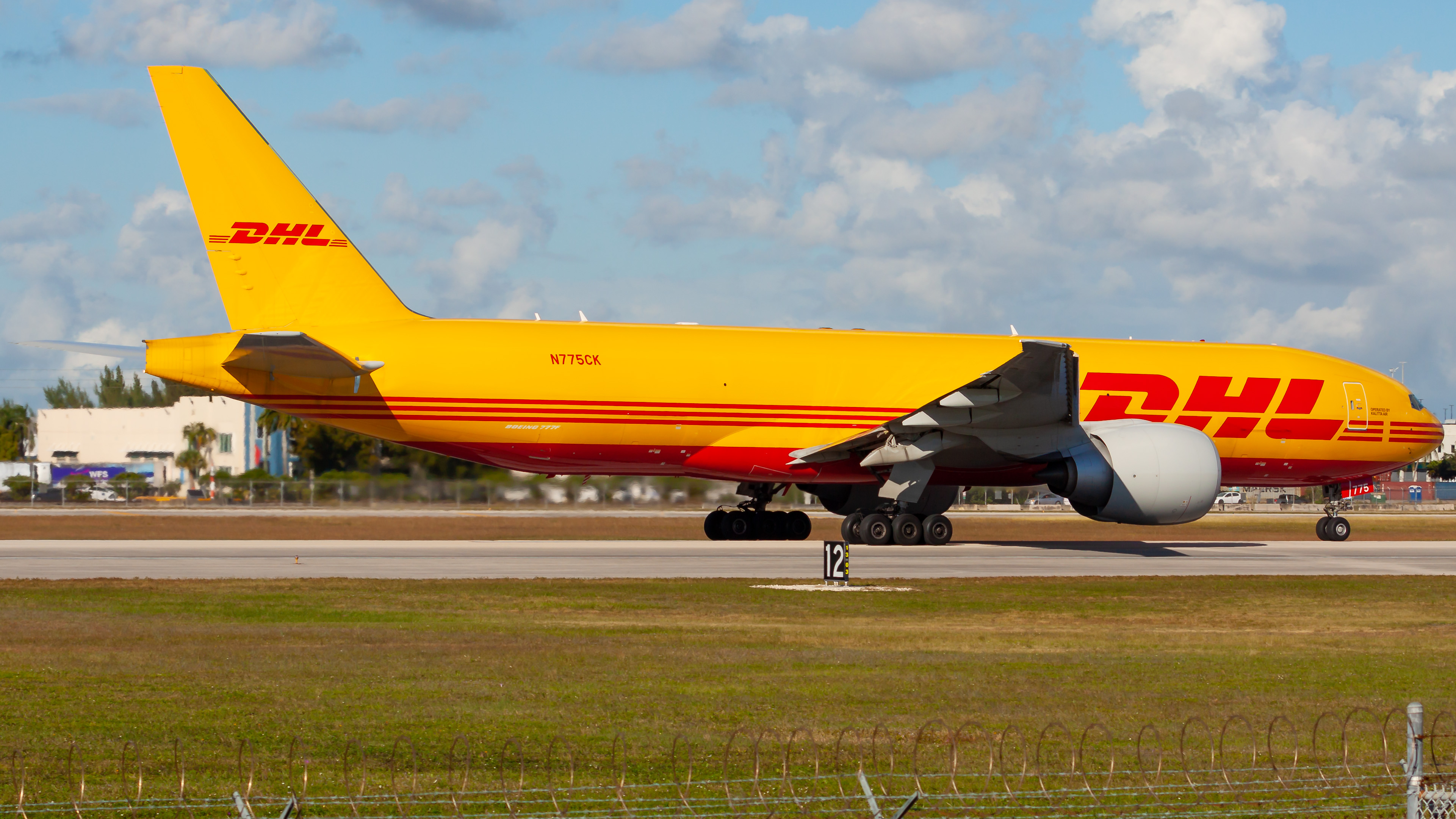 Full size: DHL Boeing 777-F N775CK at Miami International Airport