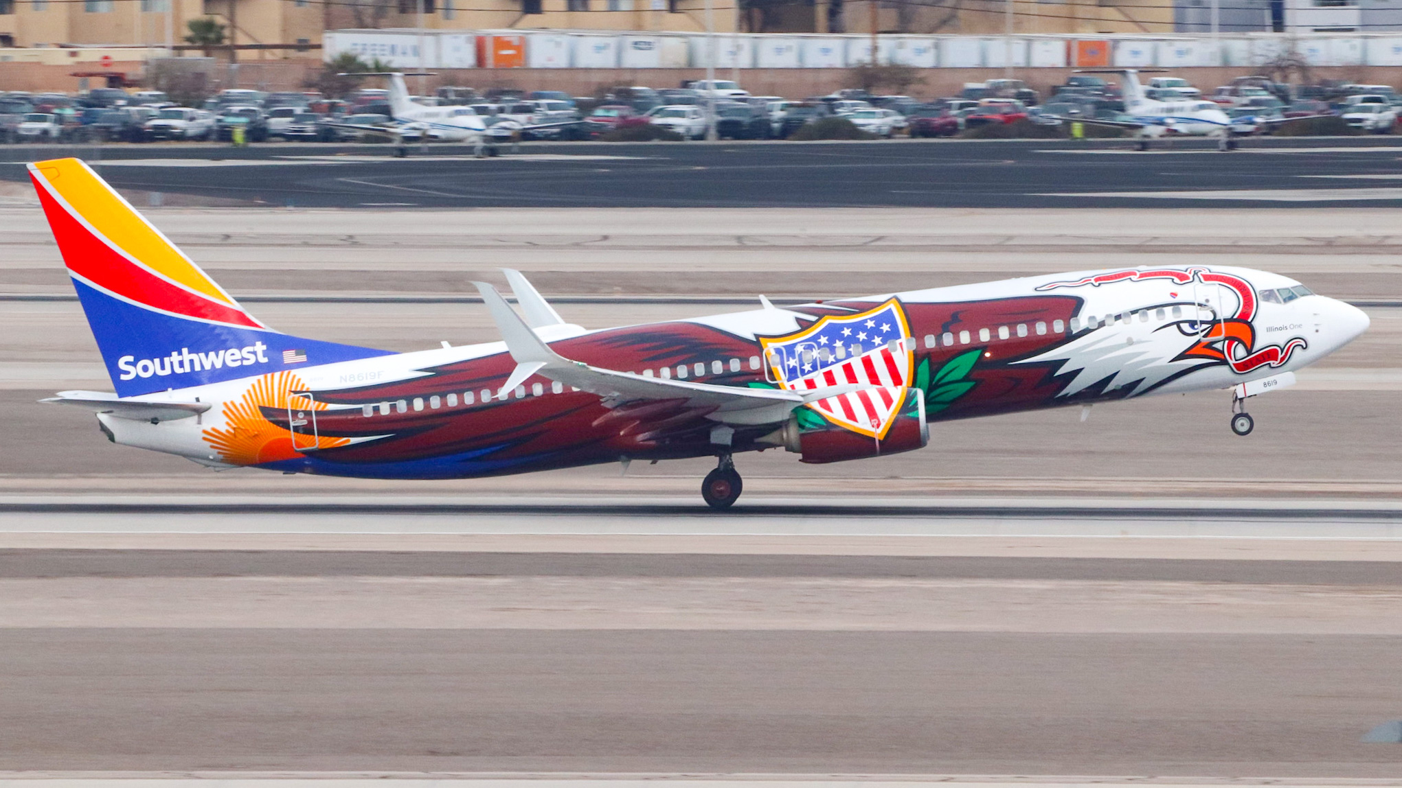 Full size: Southwest Airlines Boeing 737-800 N8619F at Harry Reid International Airport