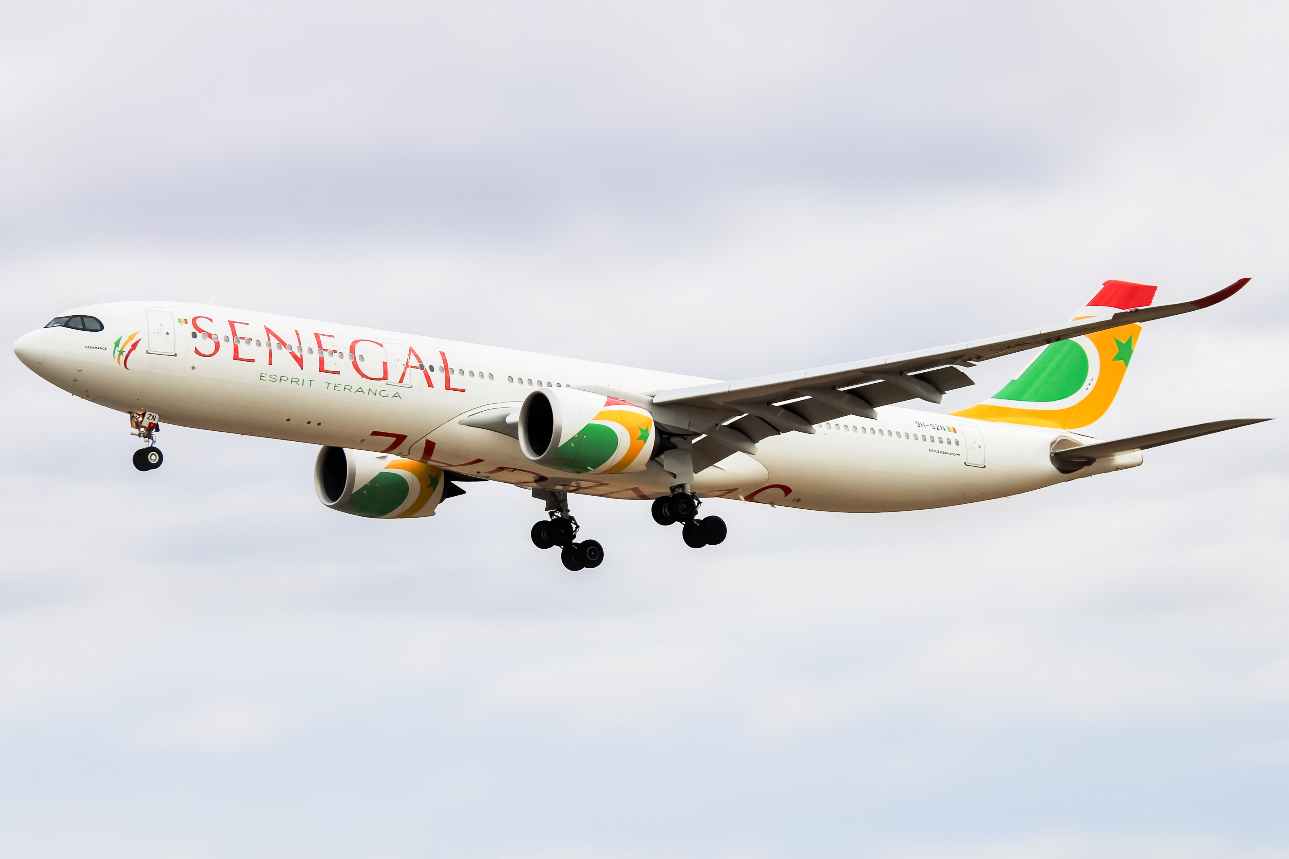 Full size: Air Senegal Airbus A330-900 9H-SZN at Baltimore/Washington International Thurgood Marshall Airport