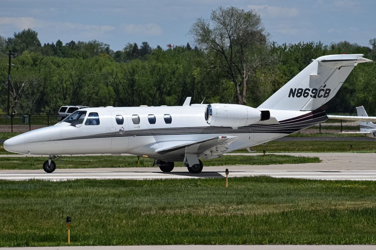 Full size: PRIVATE Cessna Citation CJ1 N869CB at Vance Brand Airport