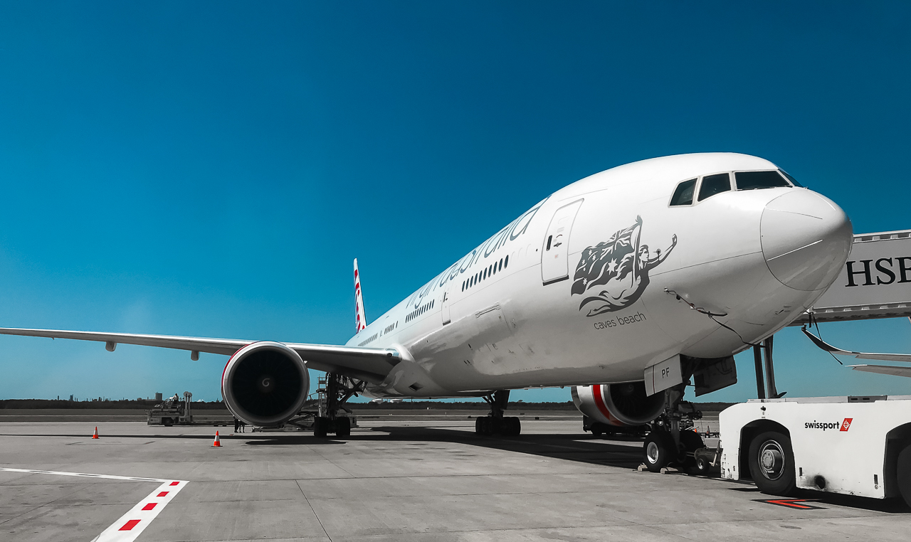 Full size: Virgin Australia Boeing 777-300ER VH-VPF at Brisbane Airport